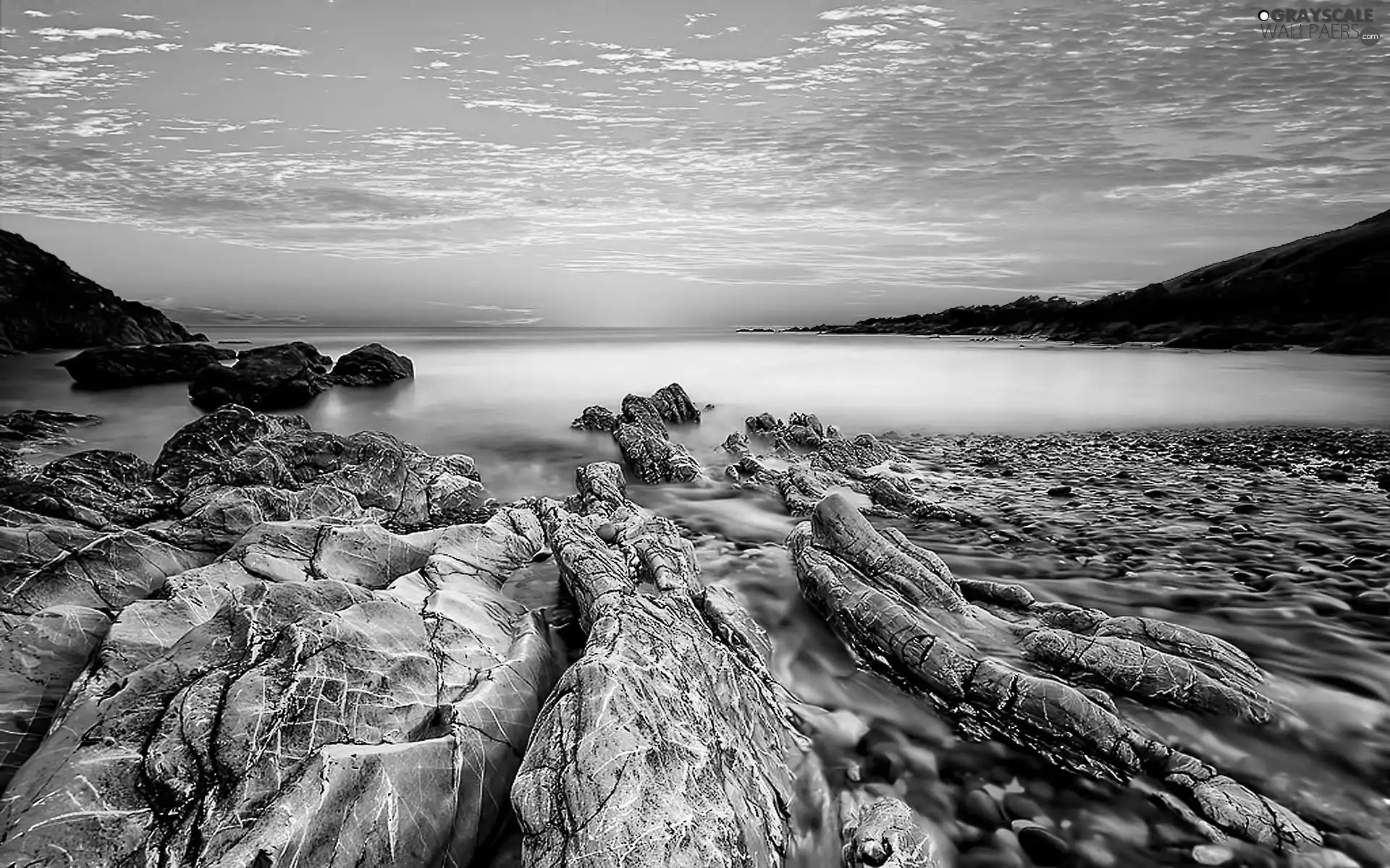 Stones, west, sun