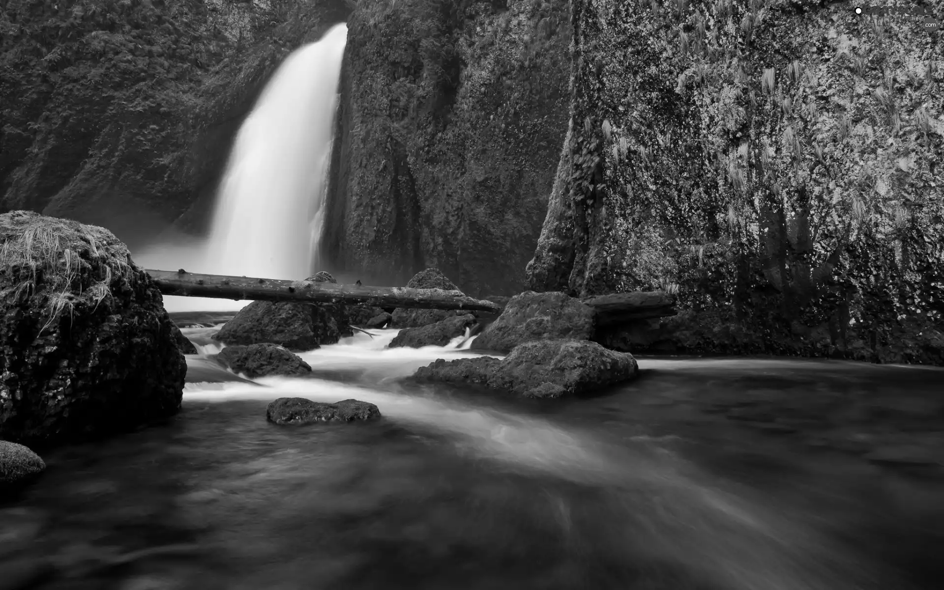 waterfall, Stones