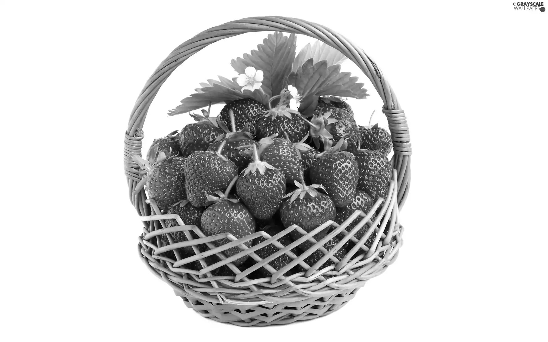 basket, strawberries