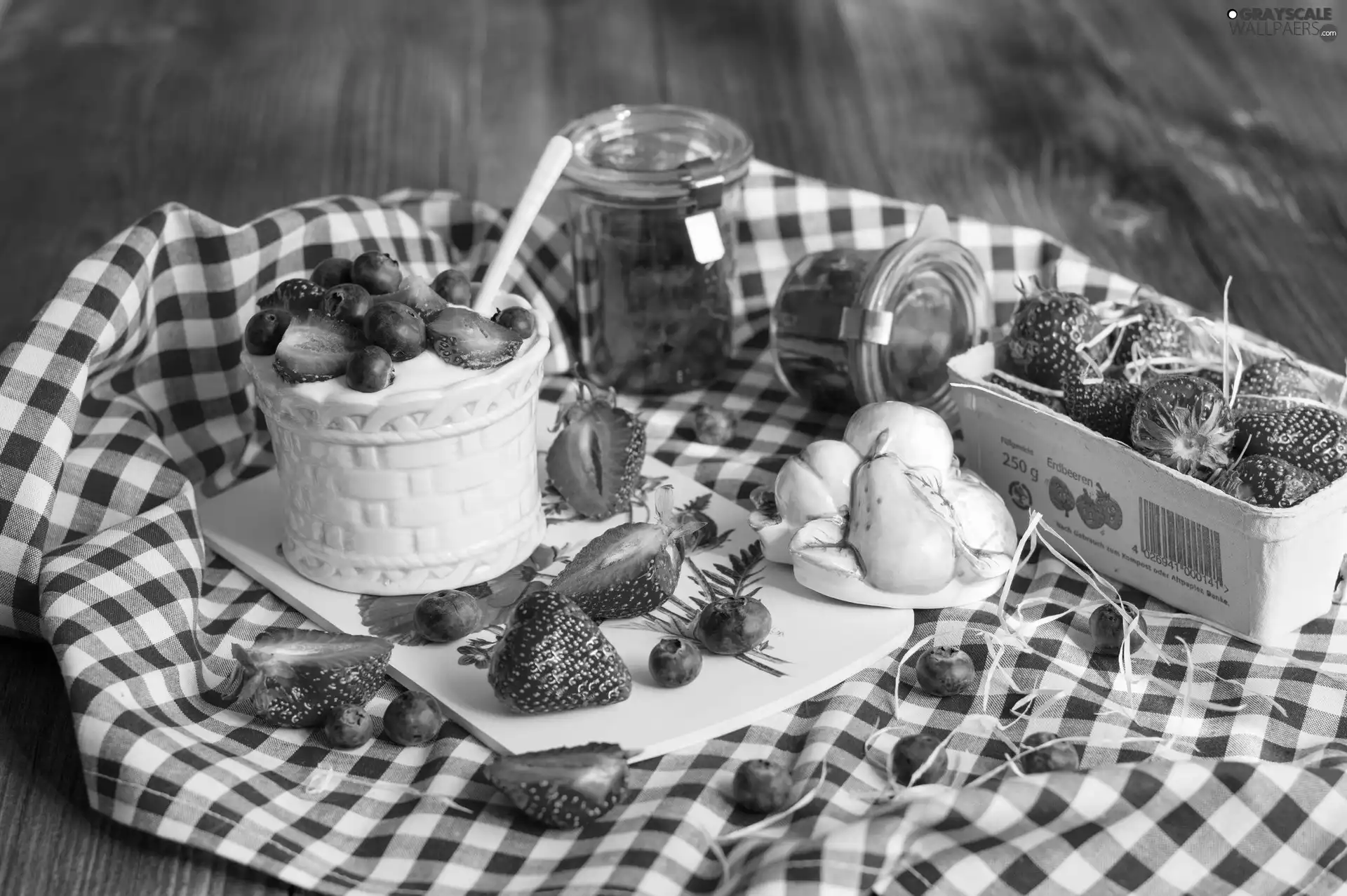 dessert, Fruits, strawberries, Jam