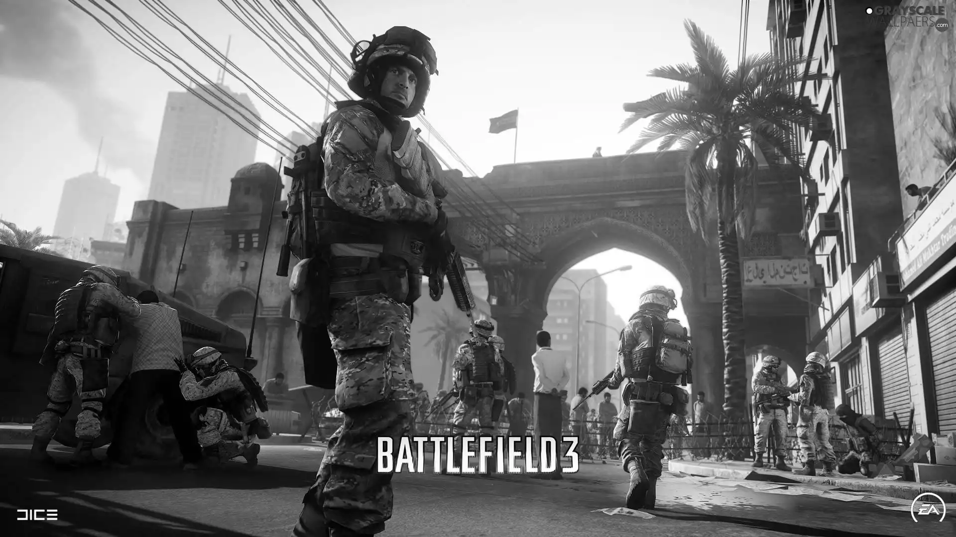 Battlefield 3, Weapons, Street, soldiers