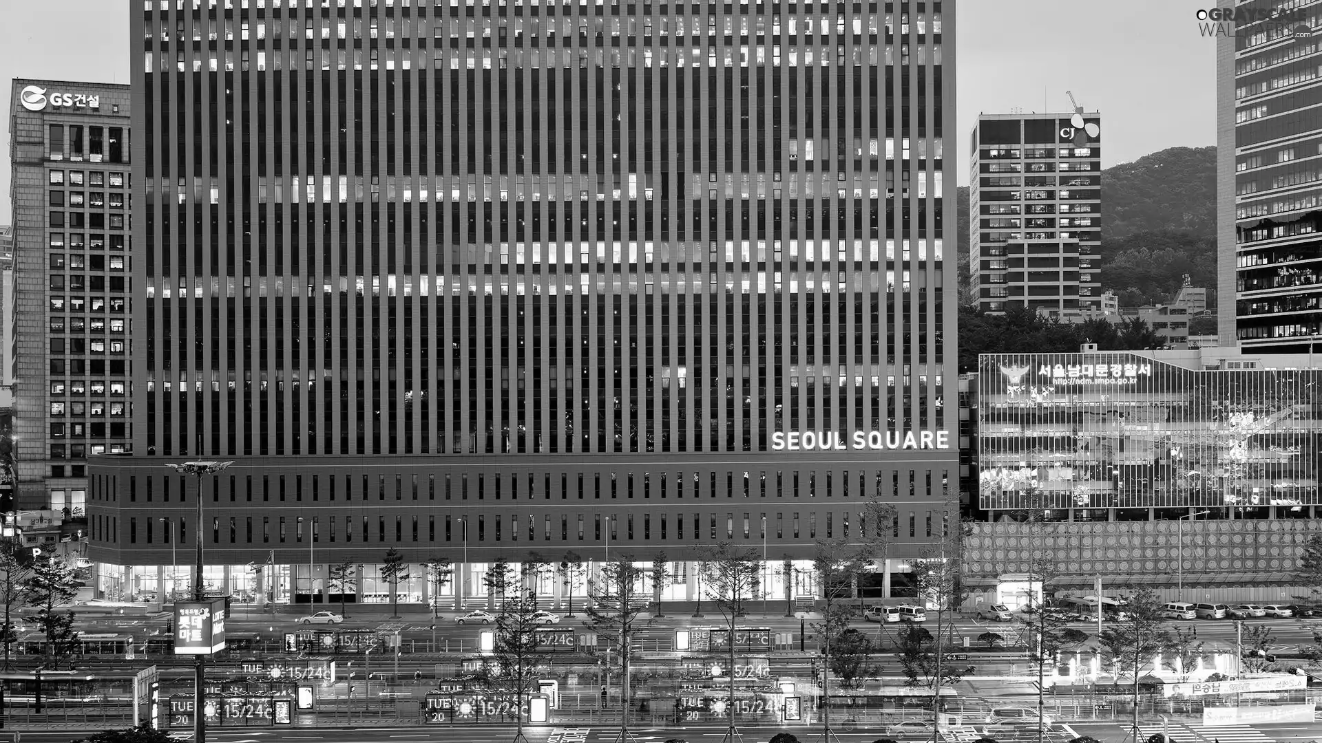 South Korea, buildings, Street, Seul