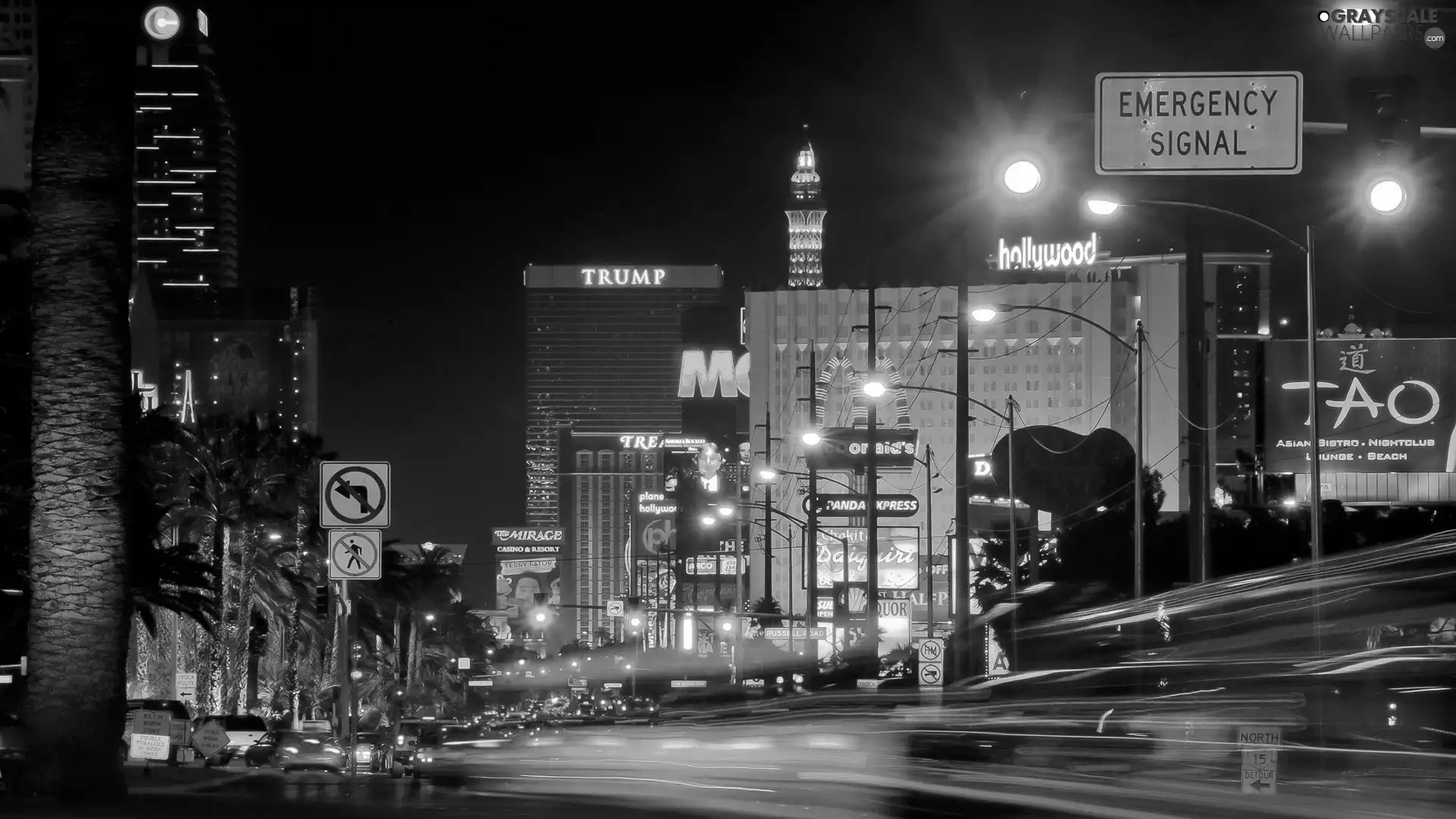 The United States, Street, Night, Las Vegas