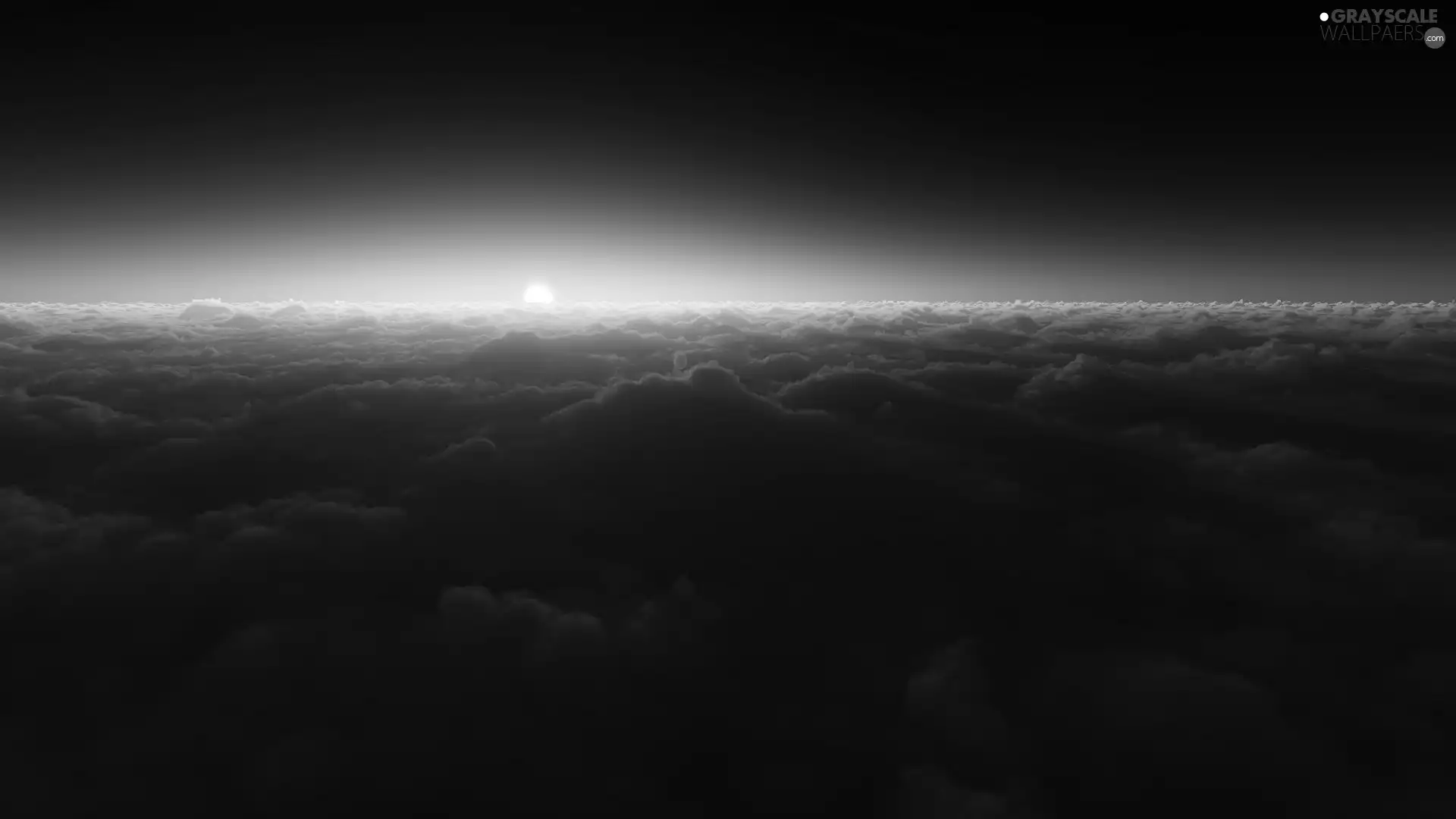 sun, Sky, clouds