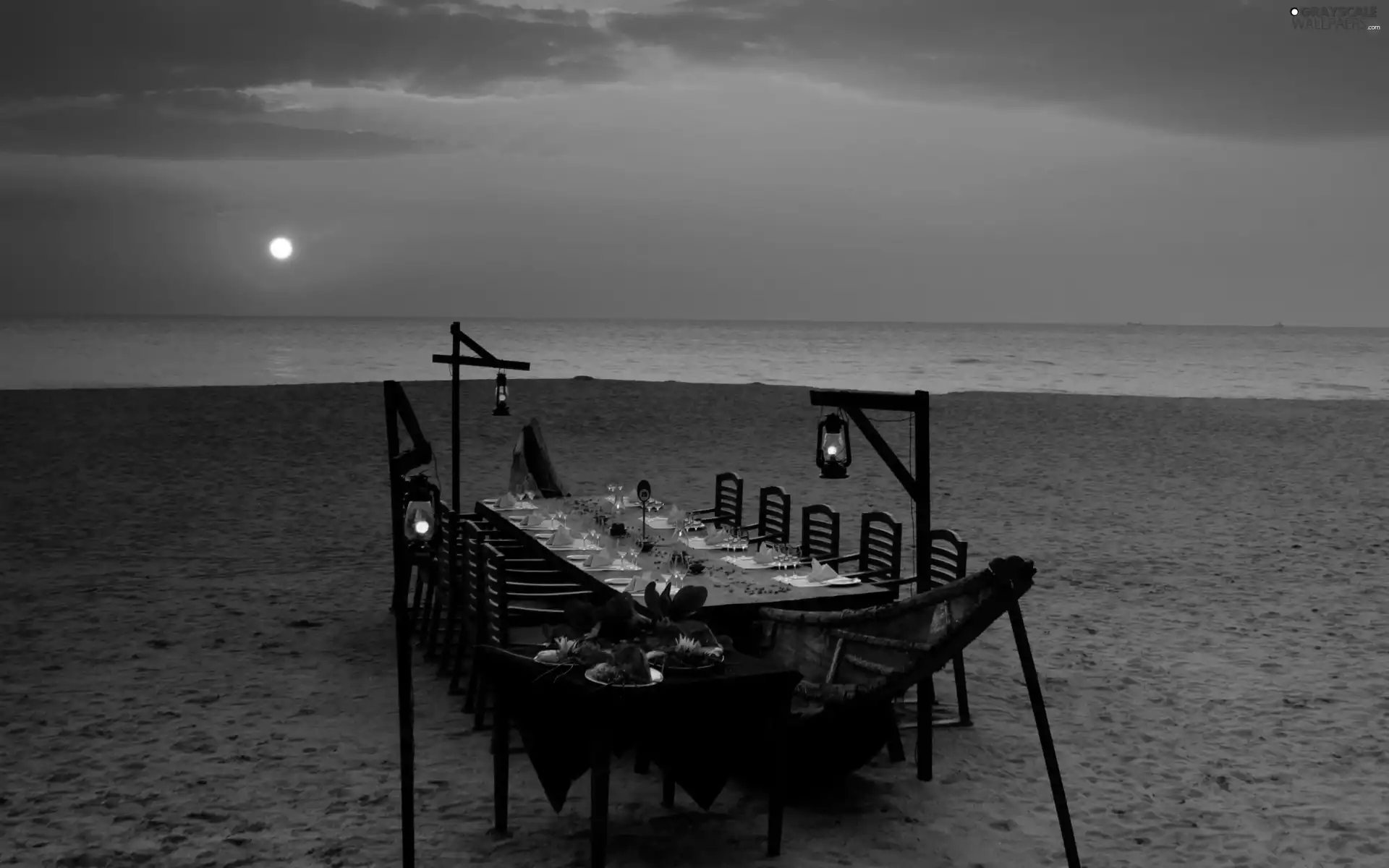 sun, dinner, Beaches, west, sea