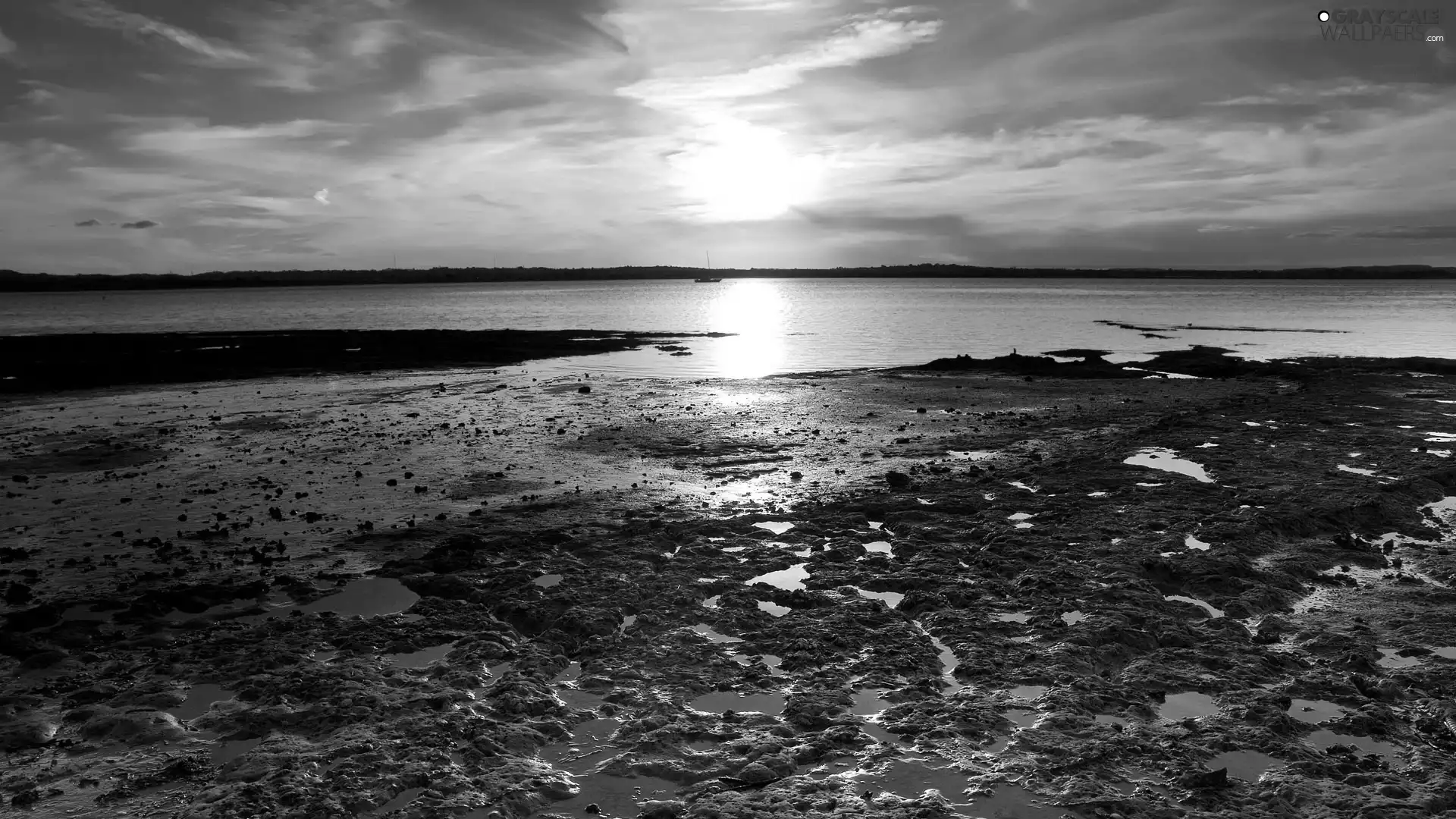 tile, west, sun, Sea