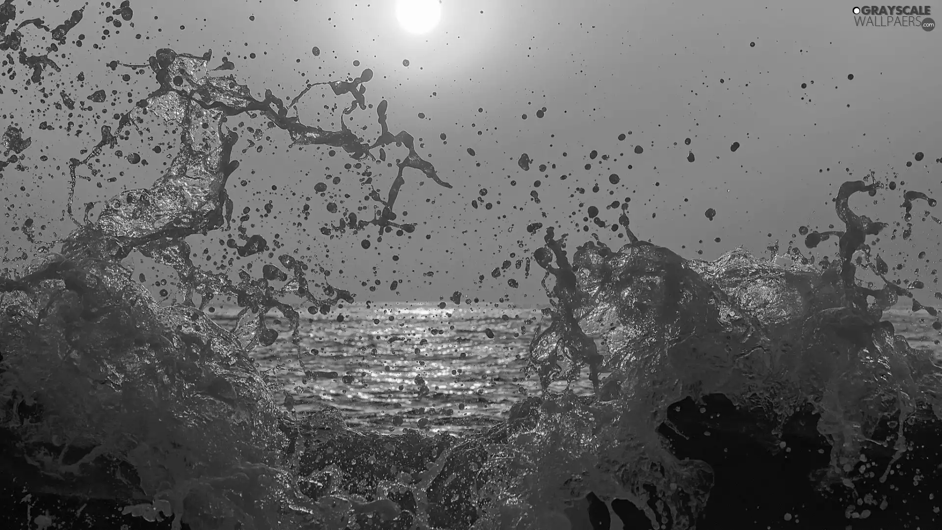 sun, sea, Waves