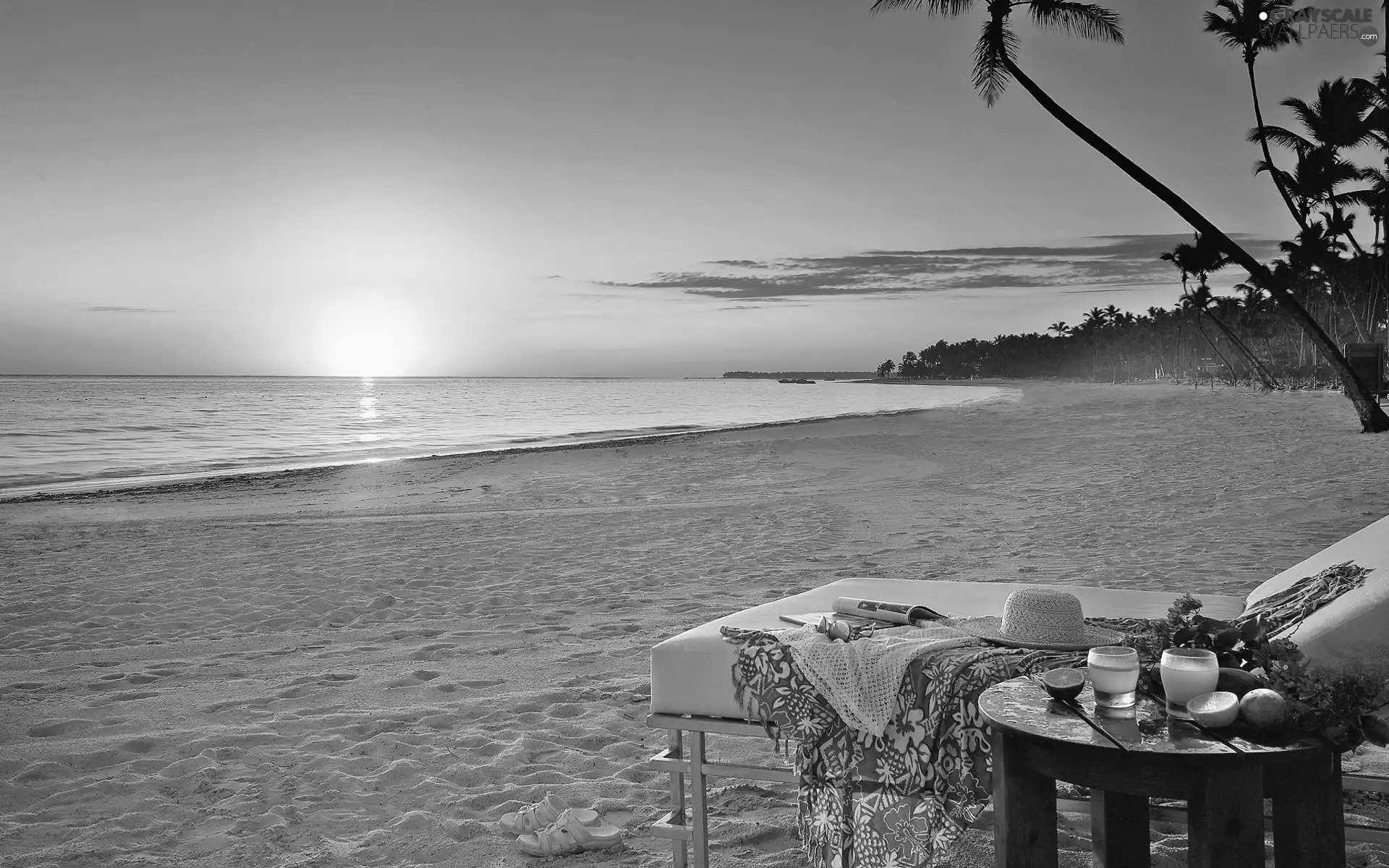 sea, breakfast, Sunrise, Beaches