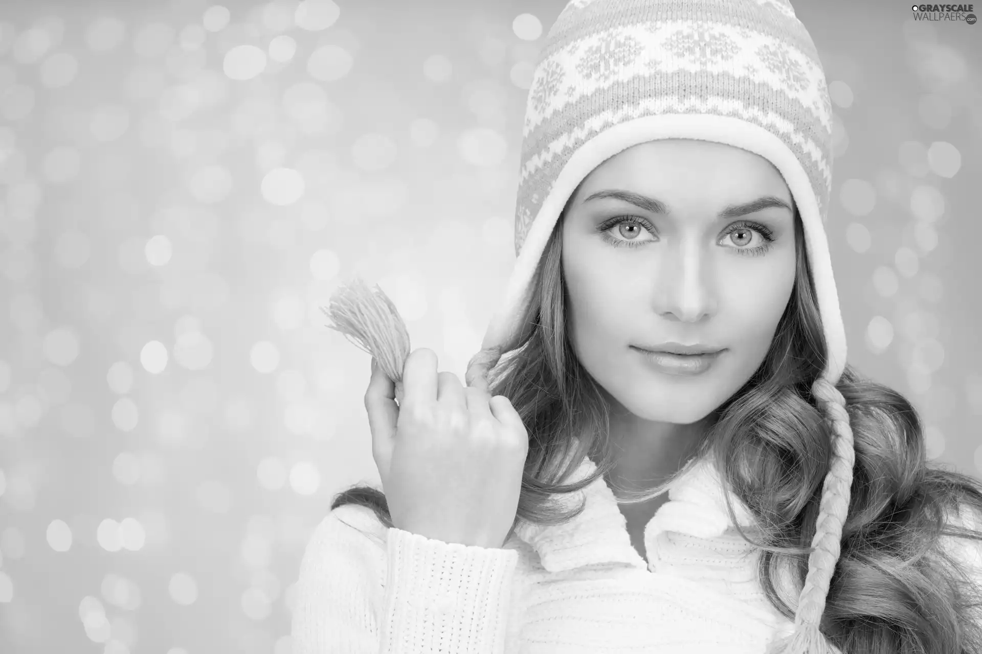 sweater, Women, Hat