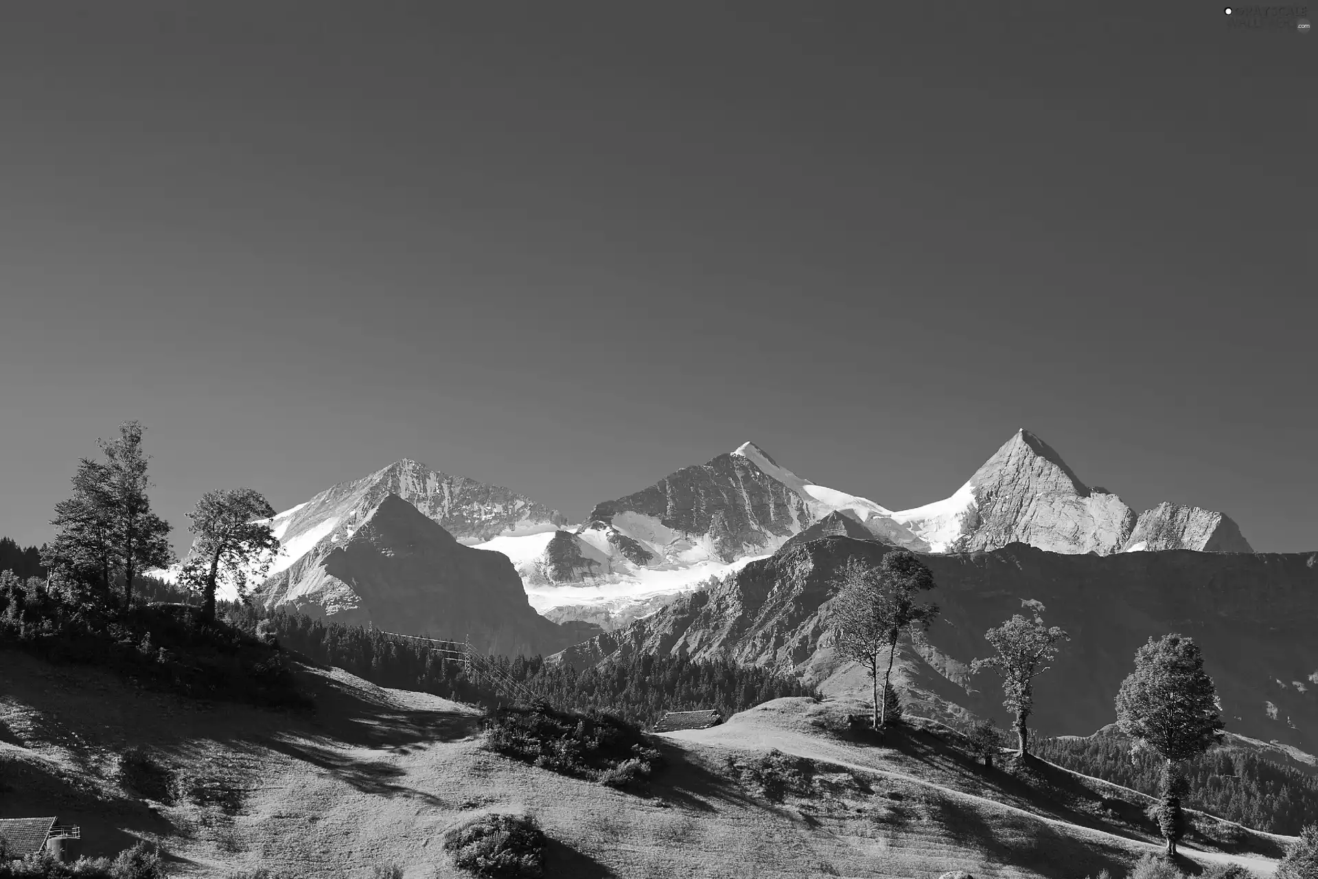 landscape, Alps Mountains, Switzerland