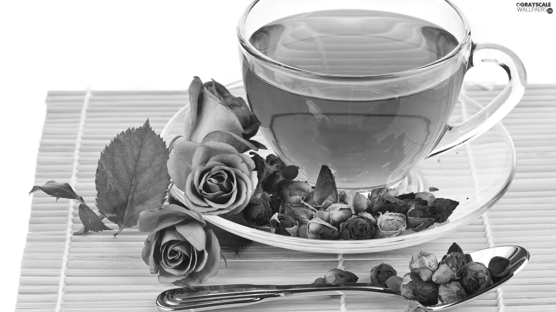 teaspoon, tea, rose