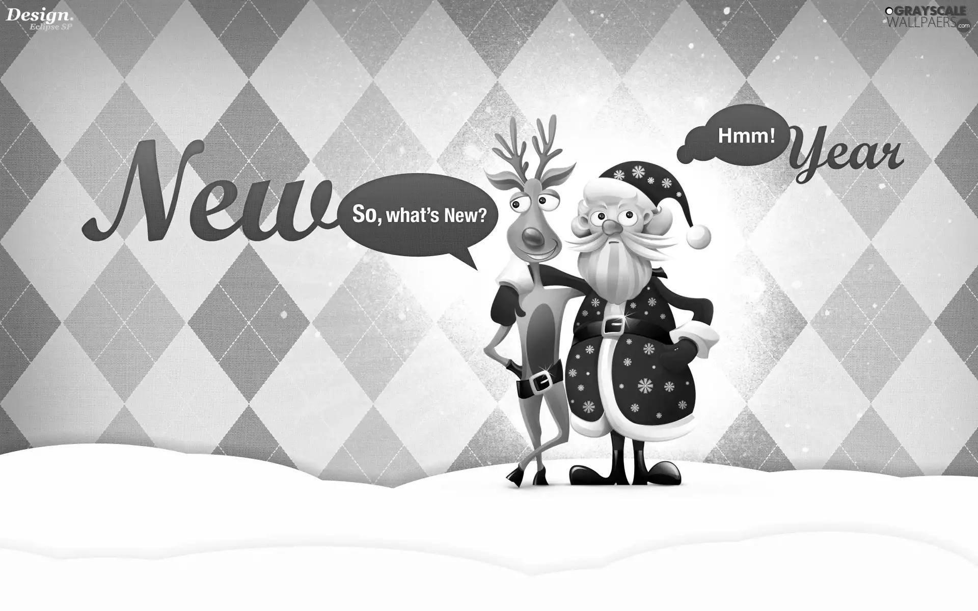 text, reindeer, Santa