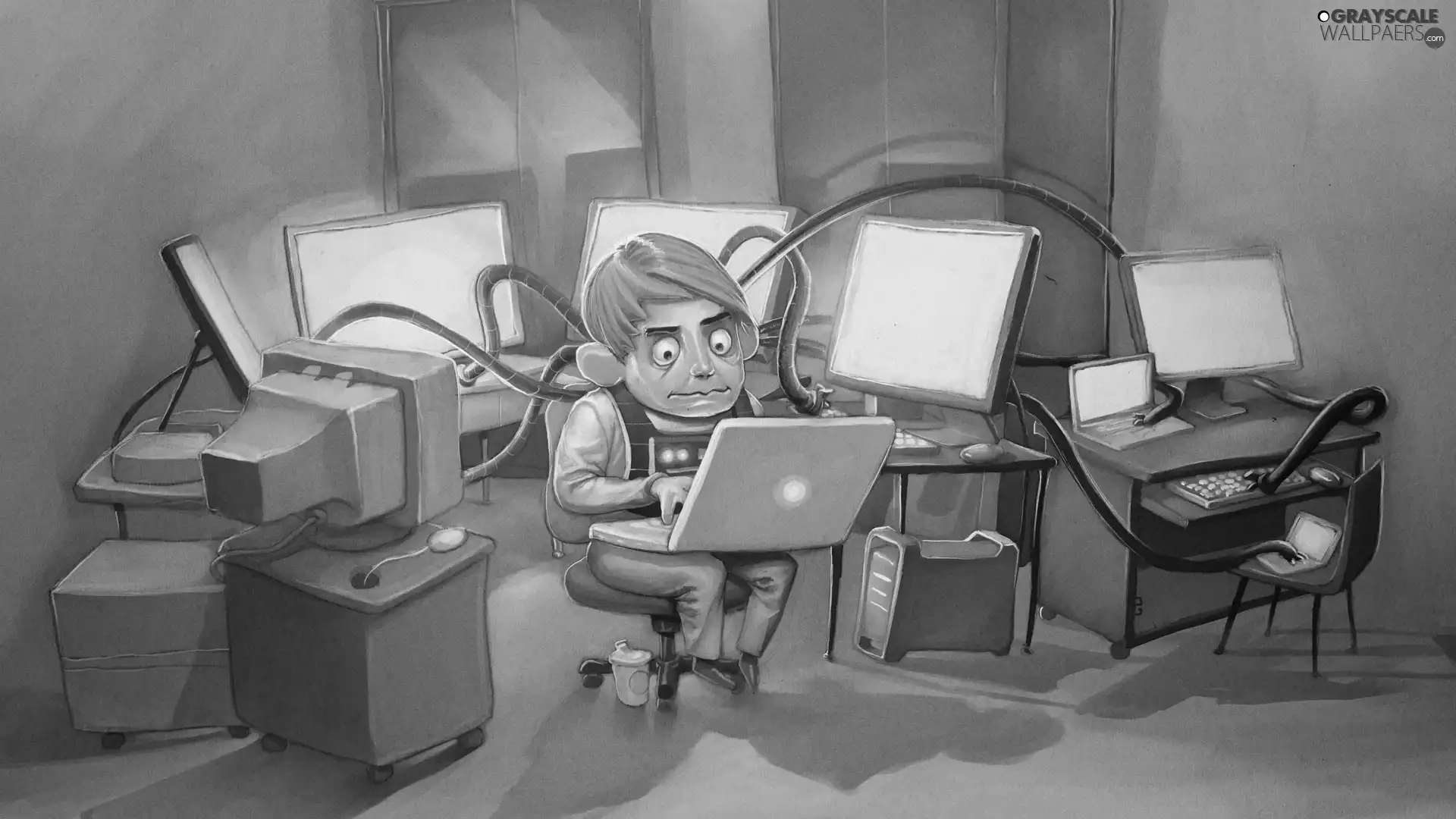 The busy, Computer