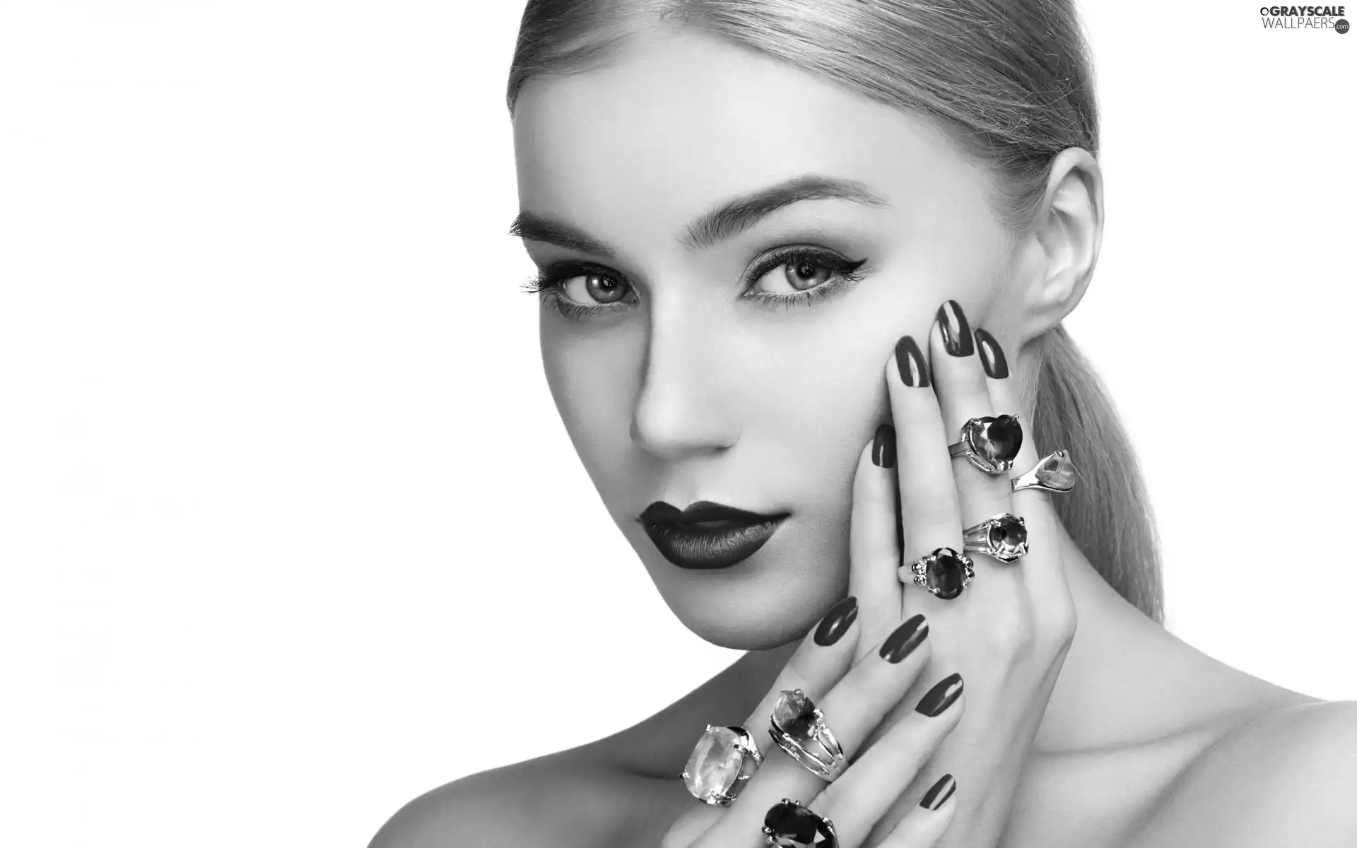 Women, make-up, The look, jewellery