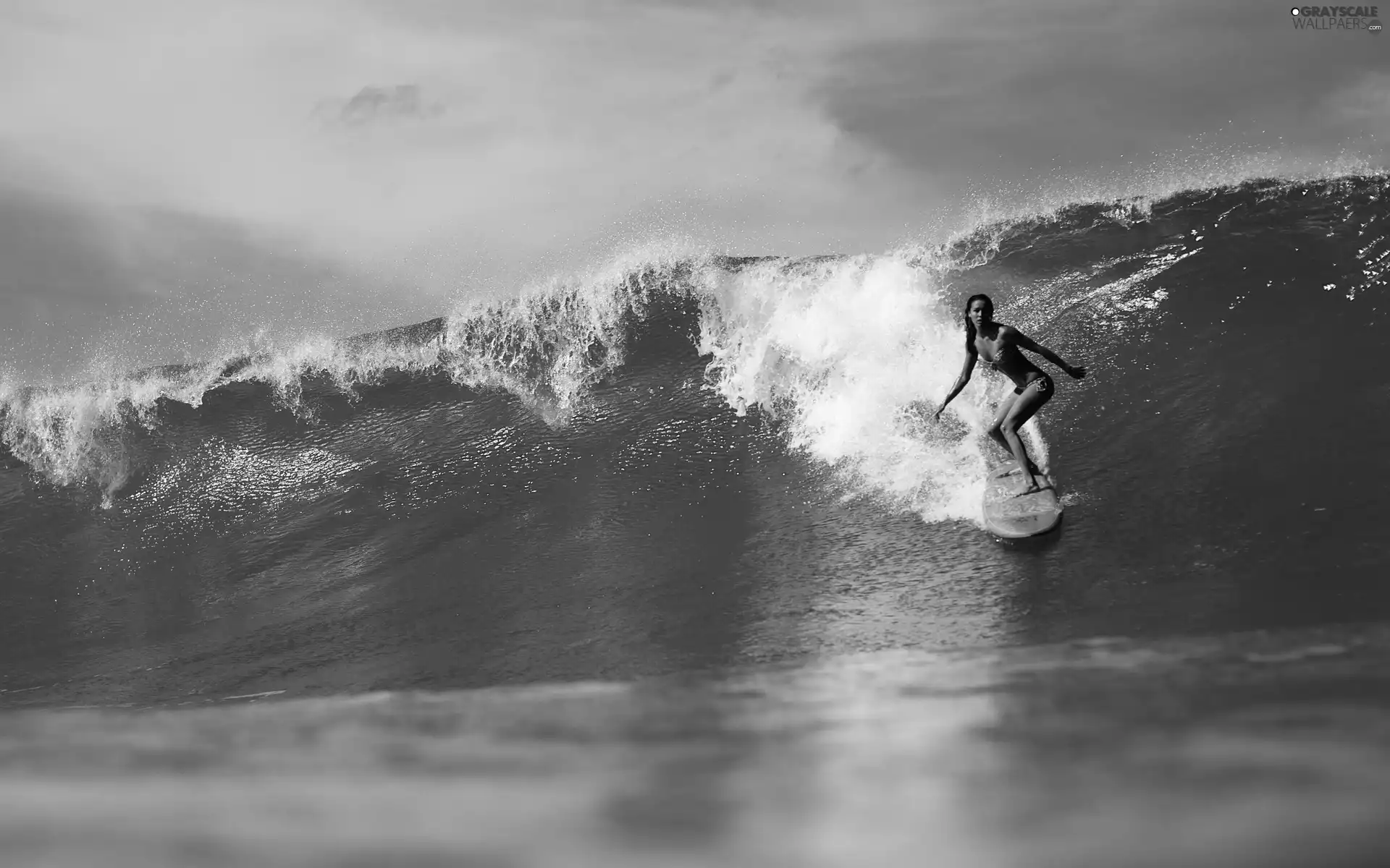 Women, tall, Tides, Surfing