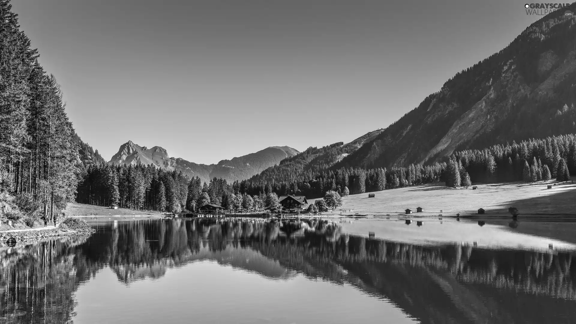 Tirol, Austria, lake, woods, Mountains