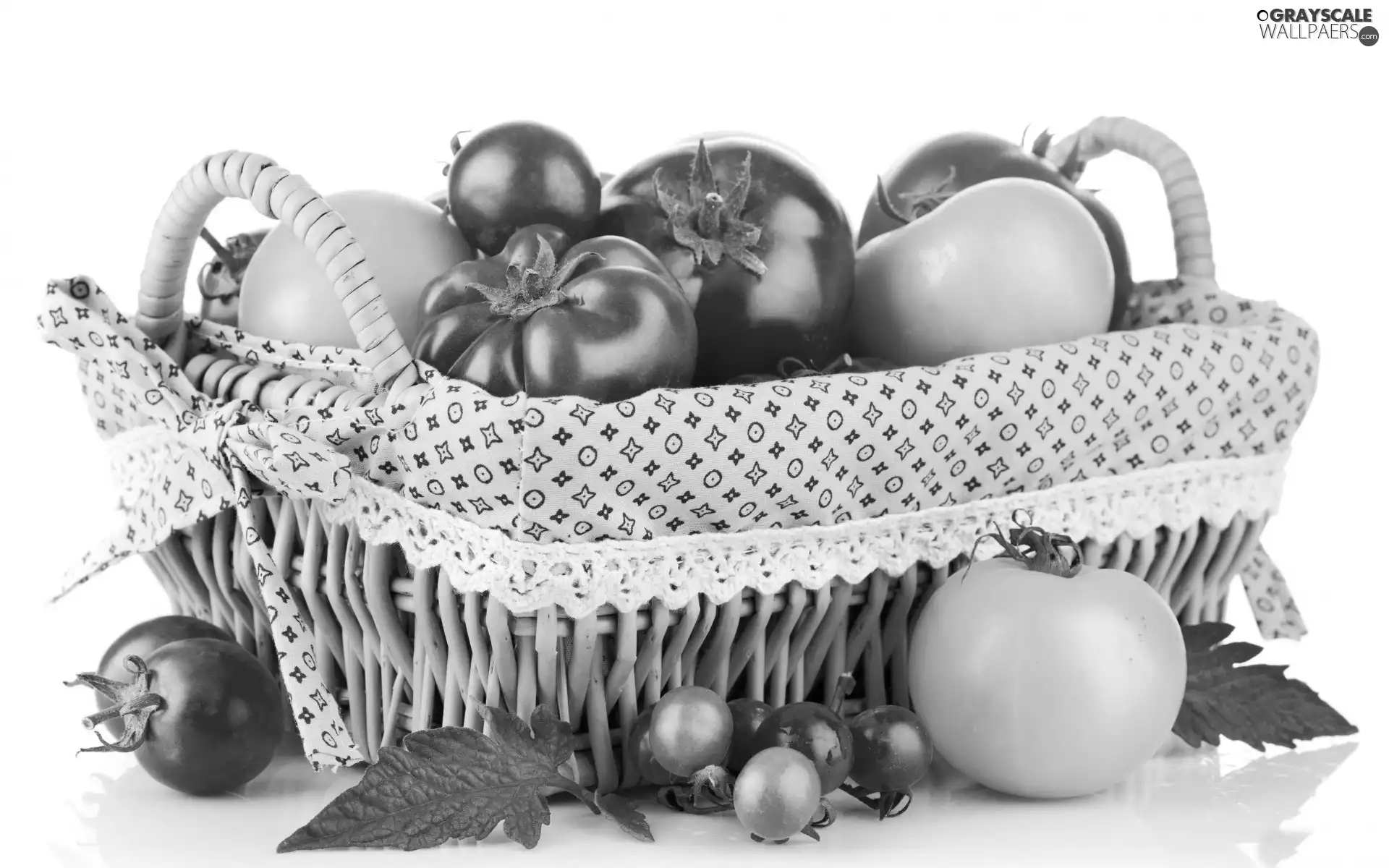 tomatoes, basket, Colorful