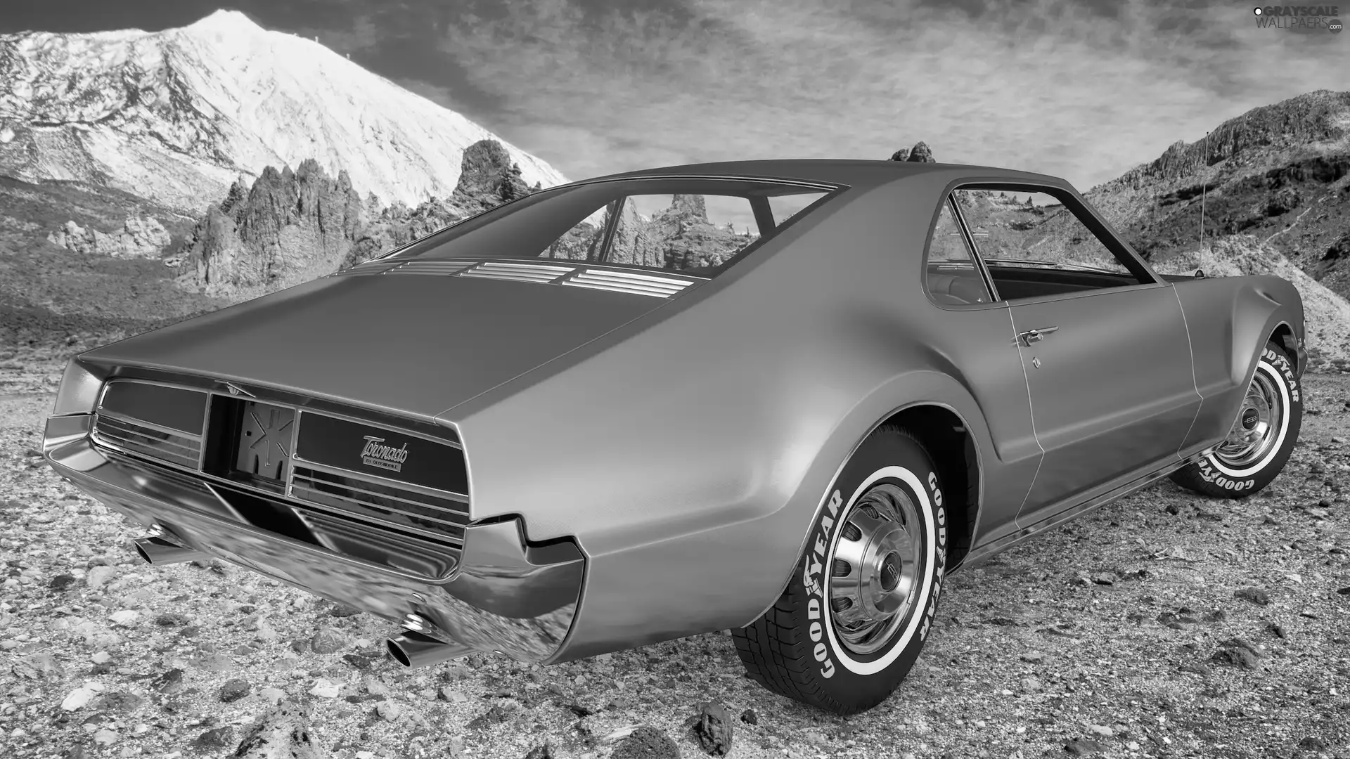 Oldsmobile Toronado, antique, Back, 1966