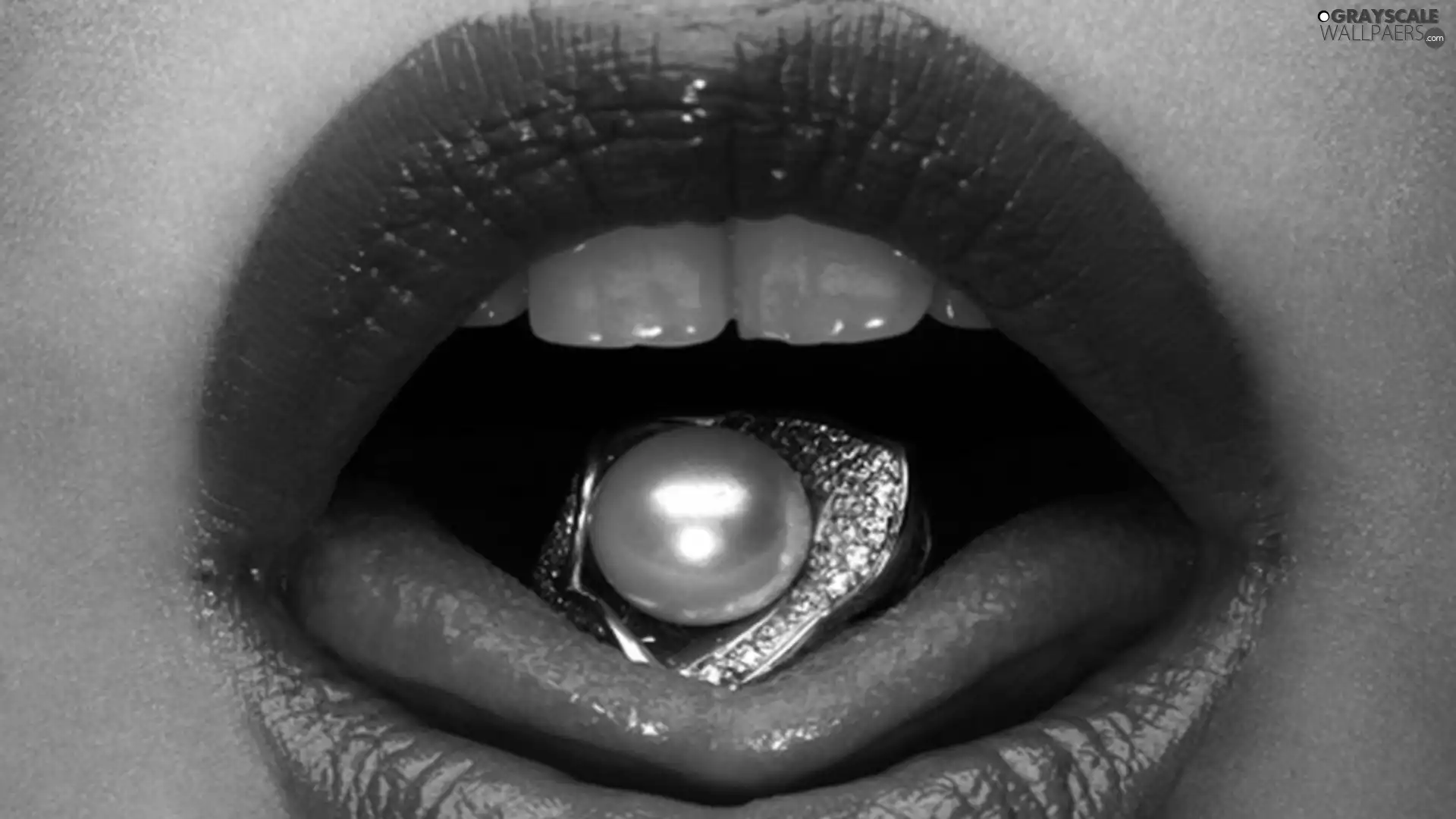 Tounge, jewellery, lipstick, Teeth, lips