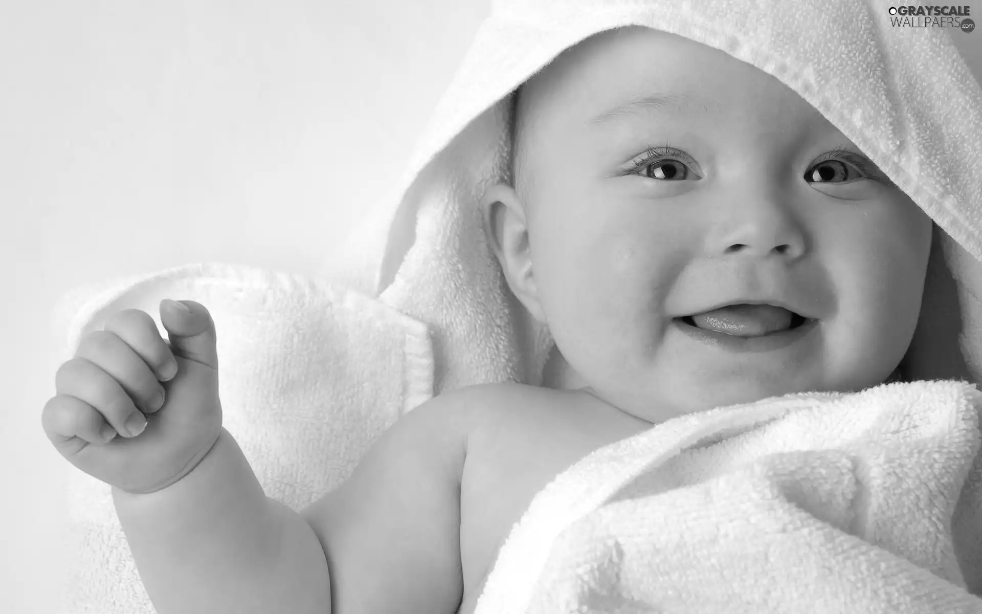 Towel, Baby, White