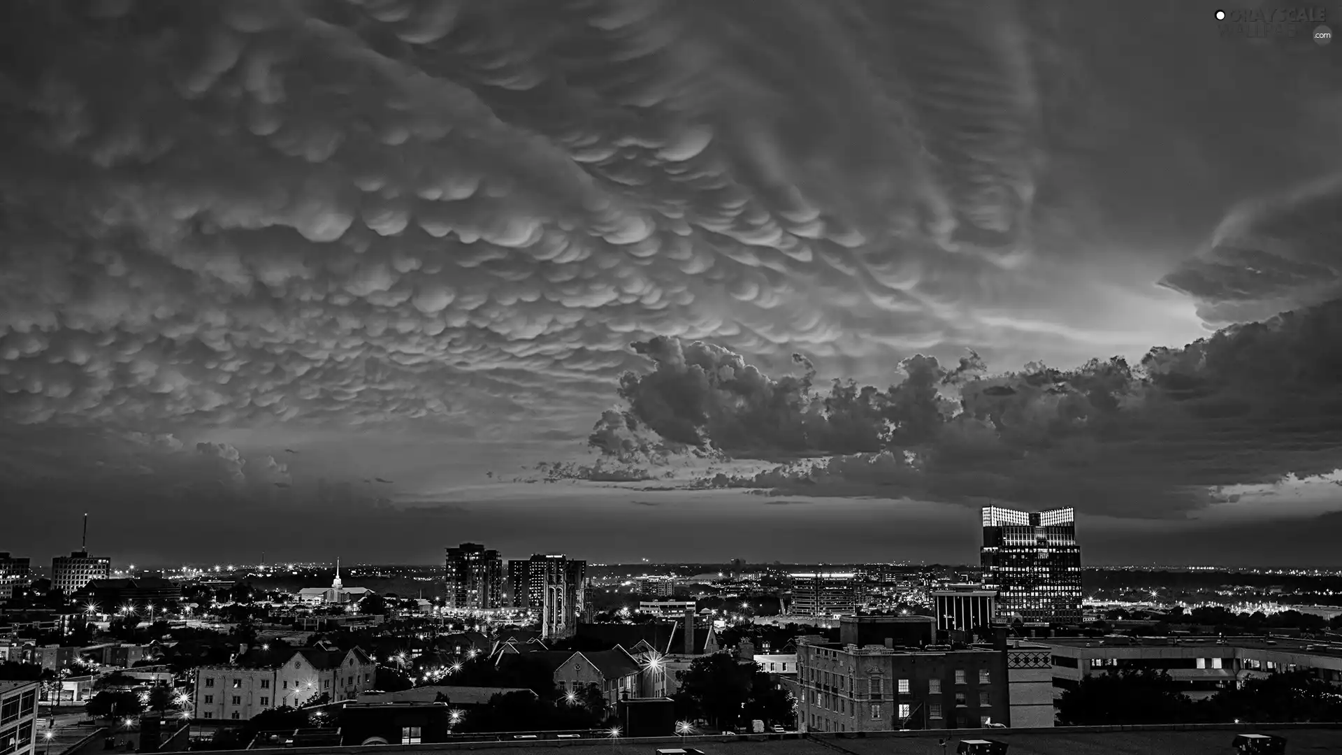 The United States, Town, clouds, Fort Worth