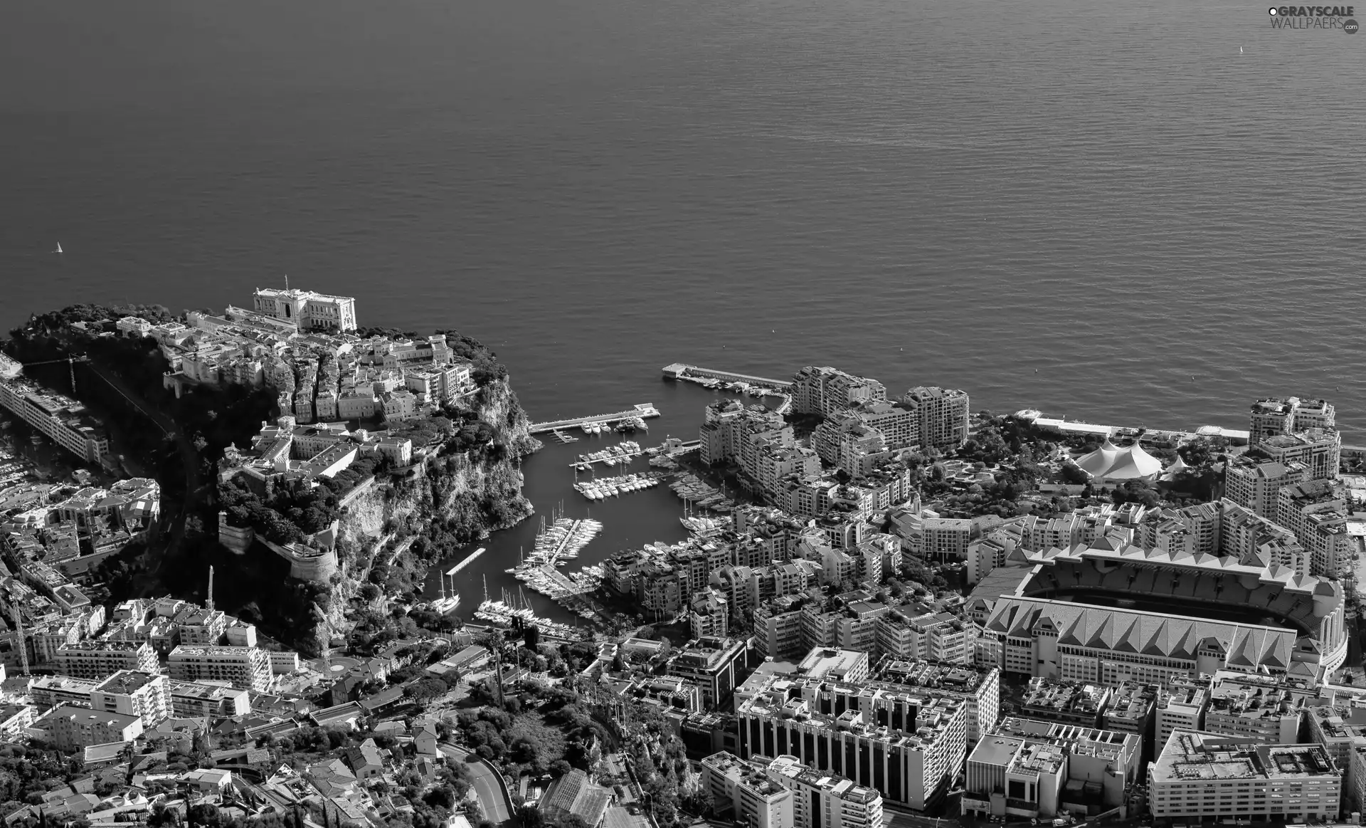 Aerial View, Monaco, Town