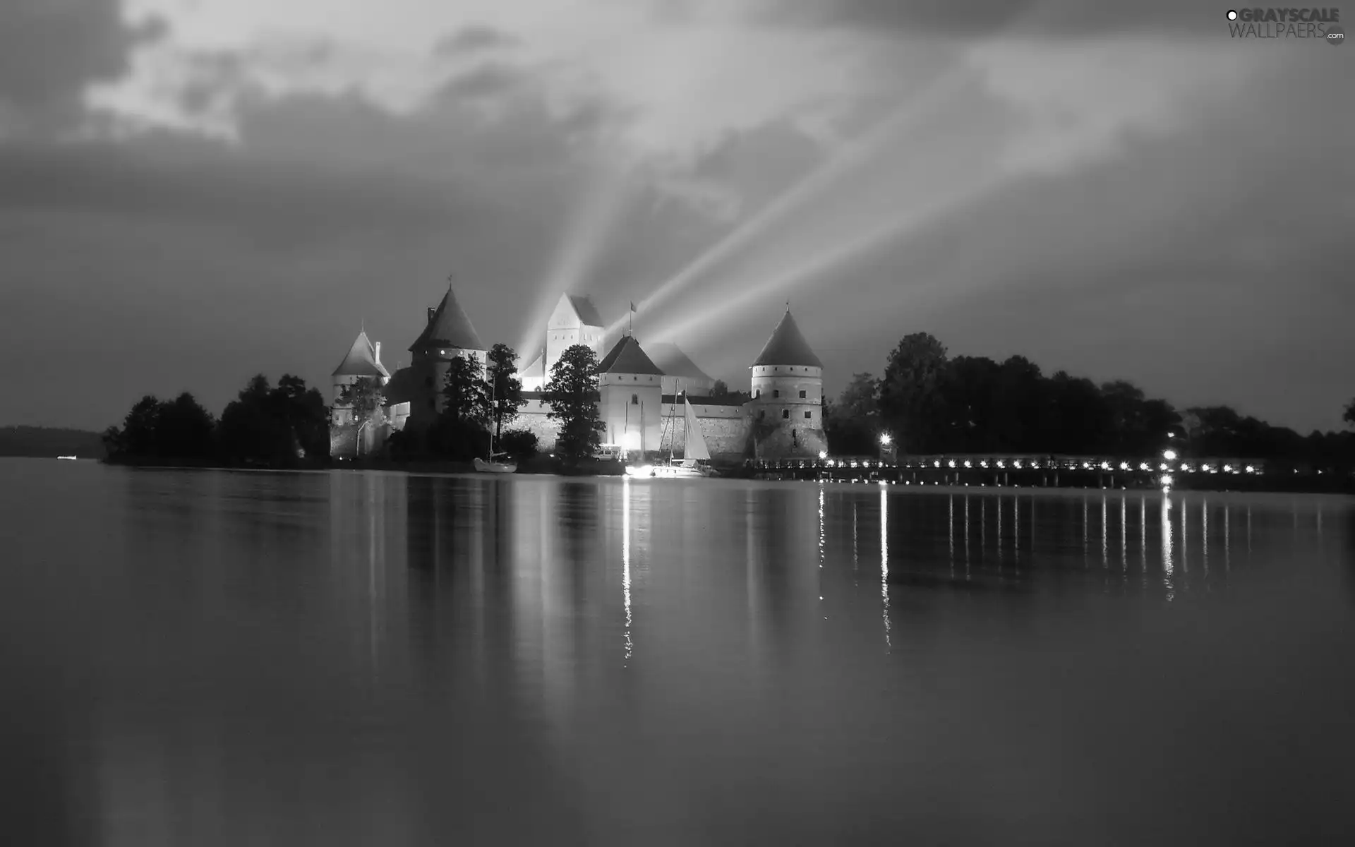 Trakai, Lithuania, lake, Island, Castle