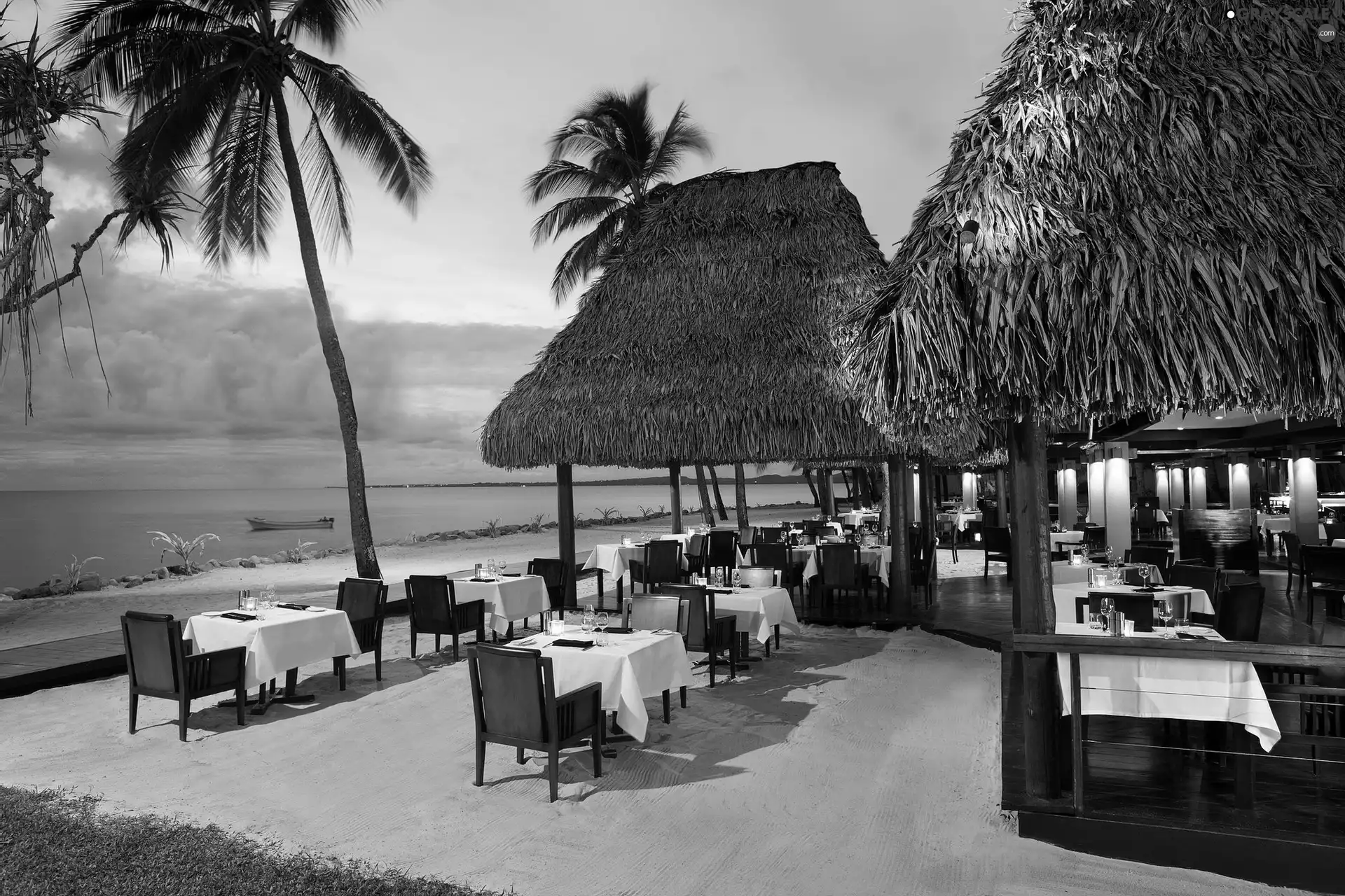Restaurant, Ocean, tropic, Beaches