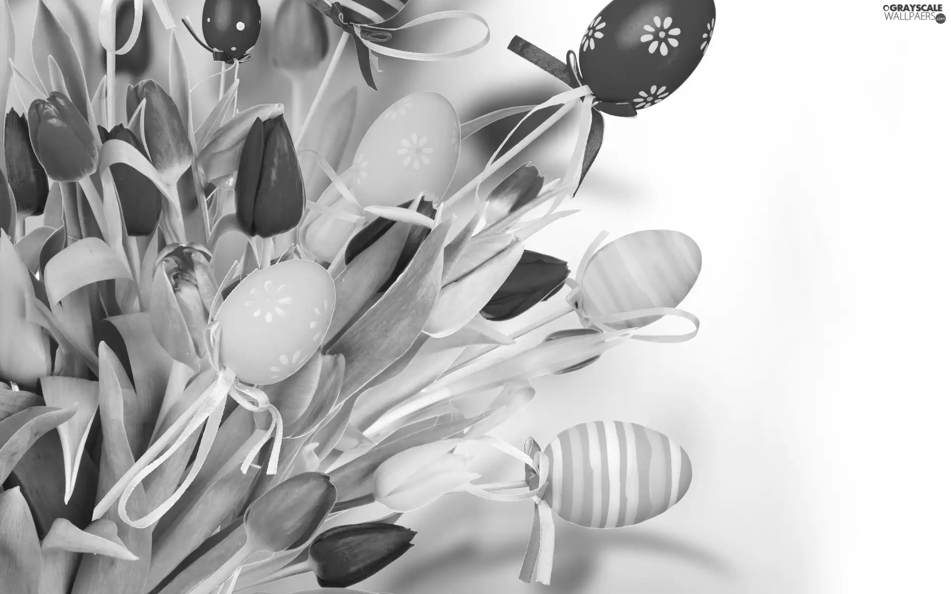 Tulips, Easter, eggs