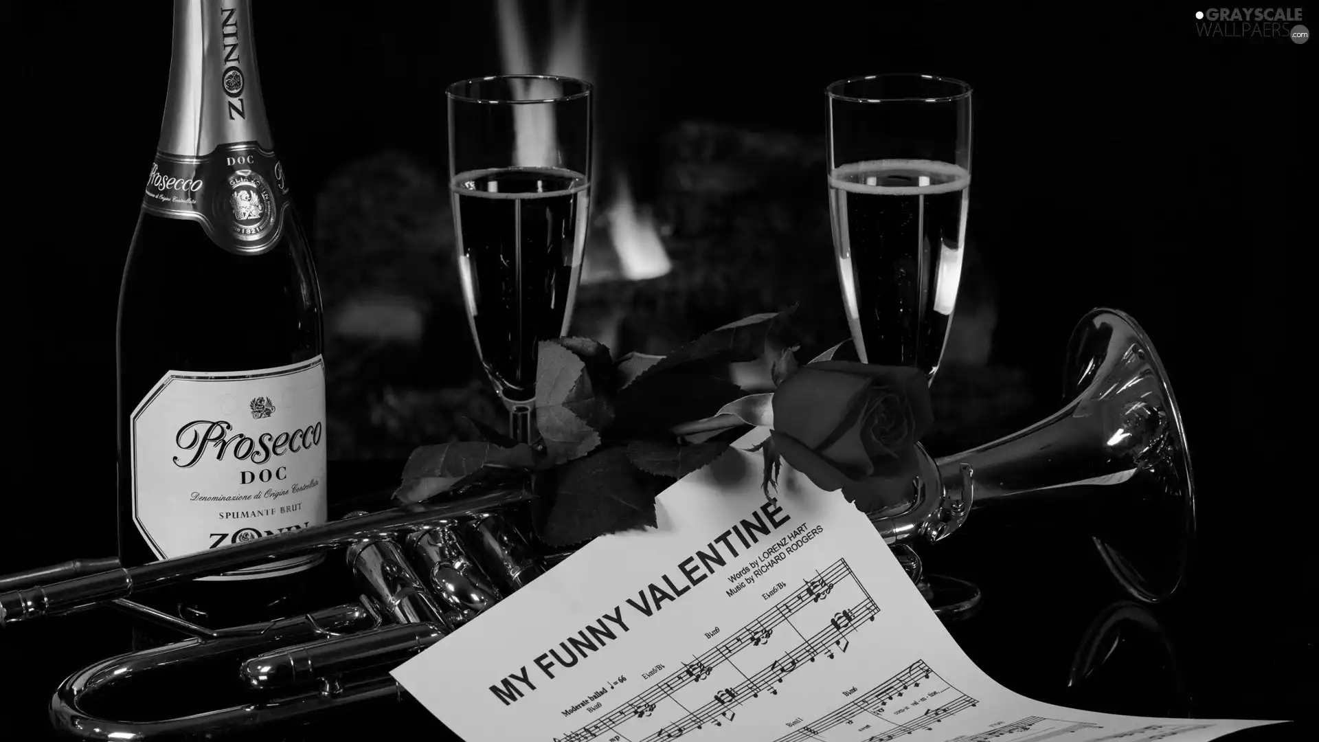 instrument, Tunes, Champagne, Valentine