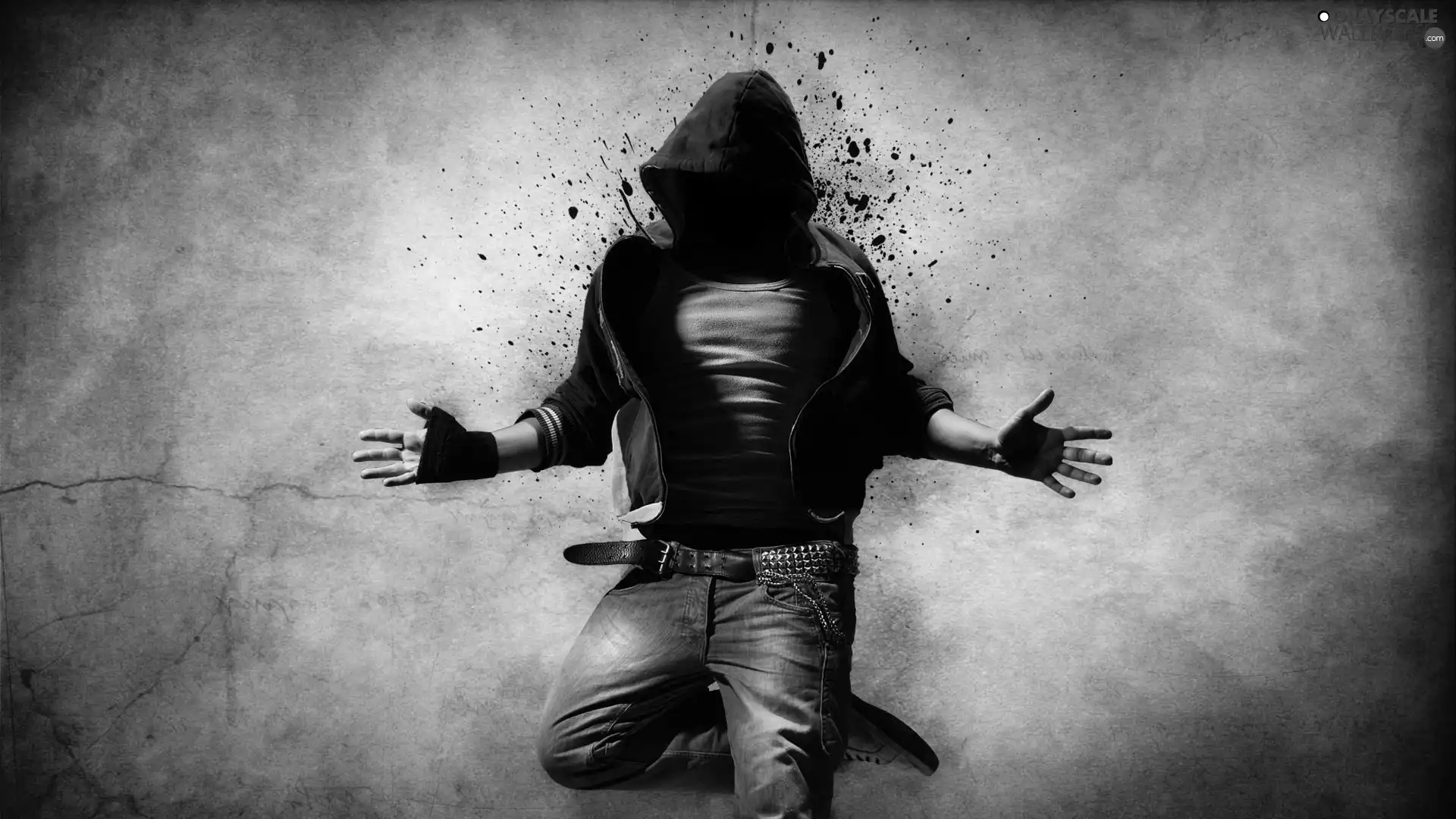 tunic, a man, hood, Jeans, smock, blouse