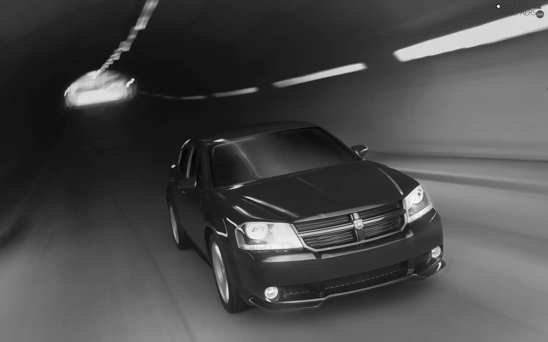 light, Dodge Avenger, tunnel