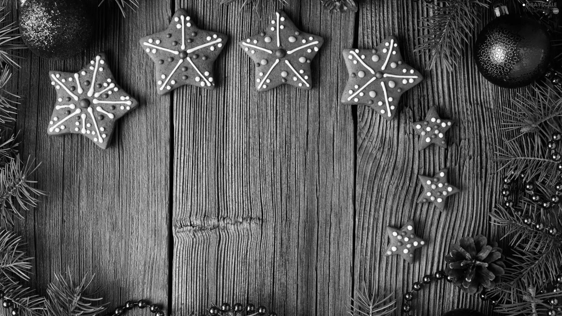 Stars, glace, baubles, Gingerbread, Christmas, Twigs, boarding