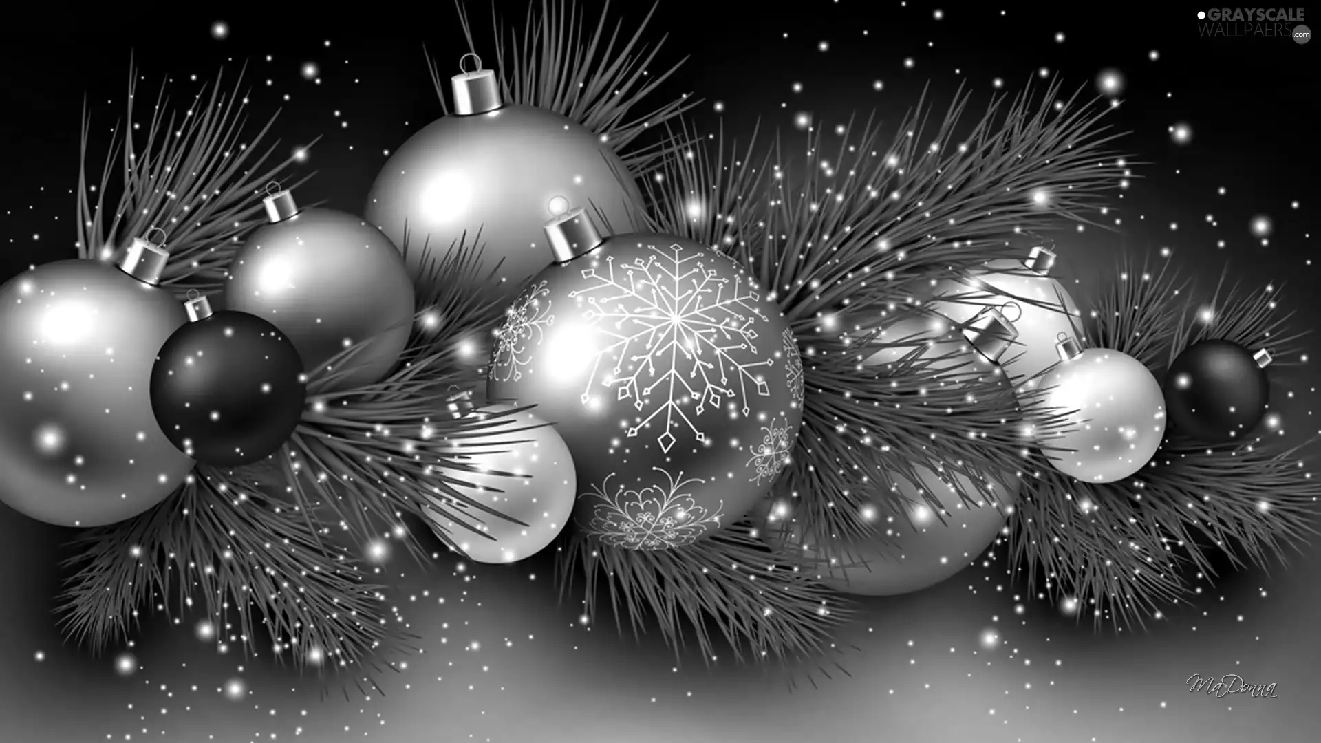 baubles, decoration, Christmas, Twigs