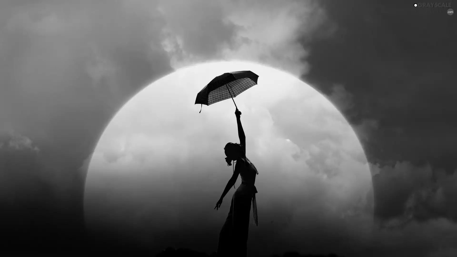 west, Women, Umbrella, sun