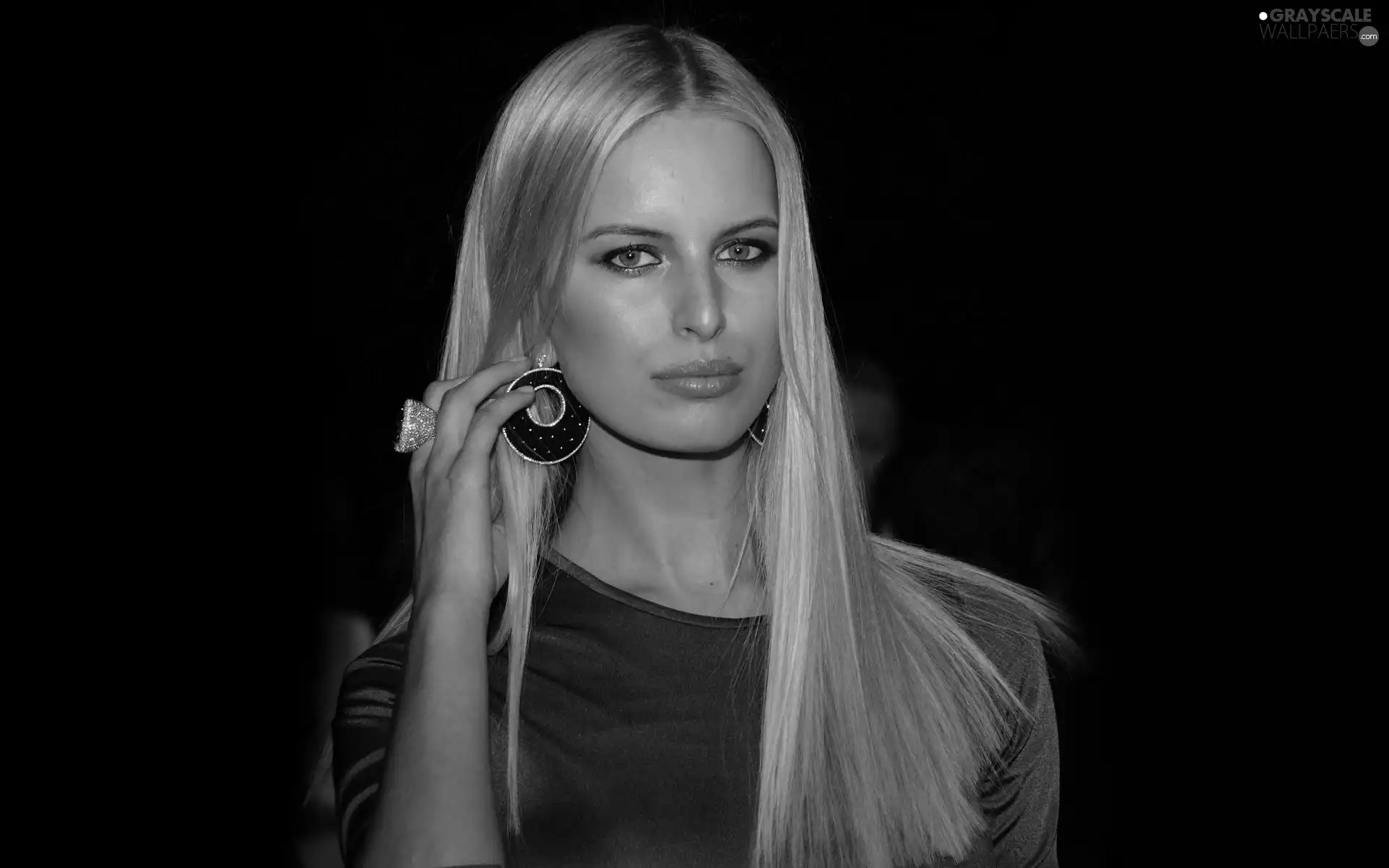 model, Women, make-up, jewellery, Blonde, Karolina Kurkova