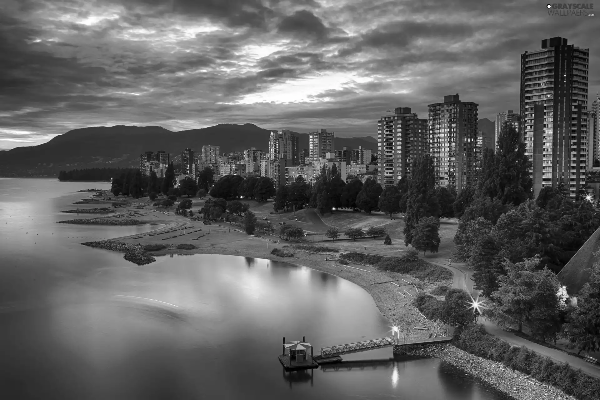Vancouver, Canada, Beaches, Houses, sea