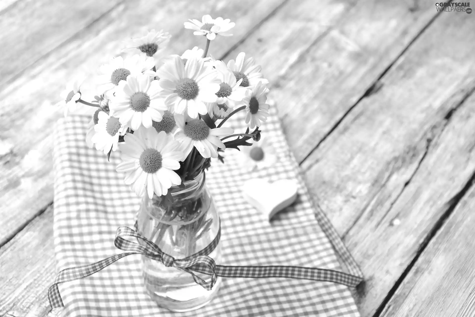 daisy, small bunch, vase