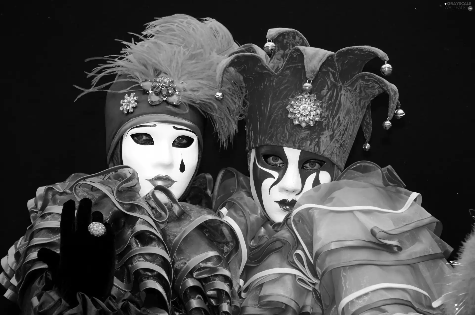 Two, mask, venetian, Womens