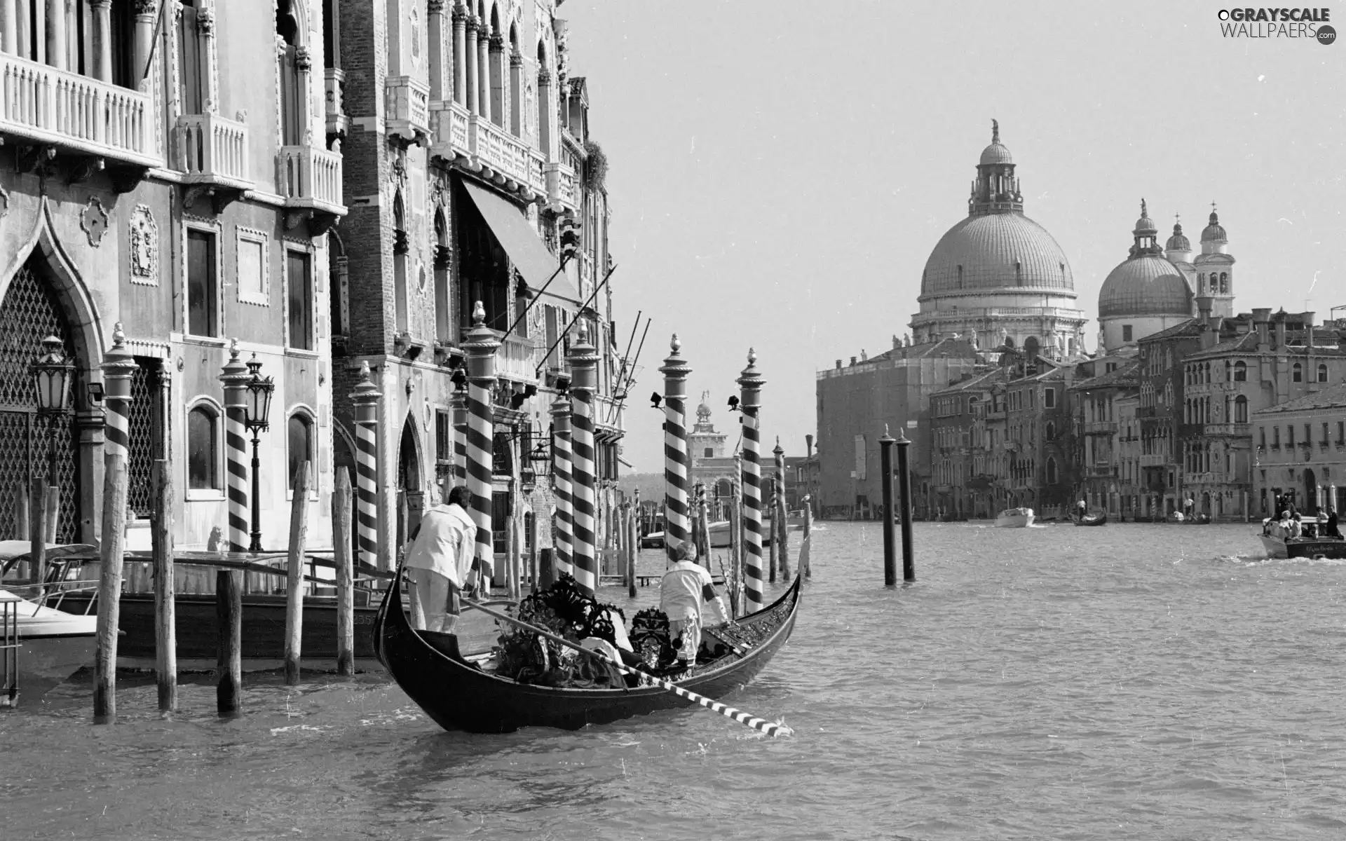 Venice, Italy, canal, gondola, Houses
