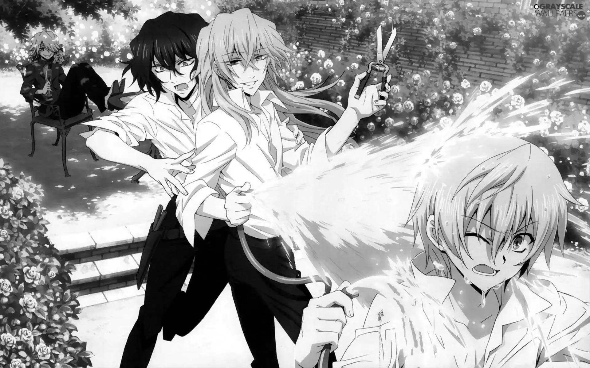 Xerxes Break, Gilbert Nightray, Oz Vessalius, Vincent Nightray