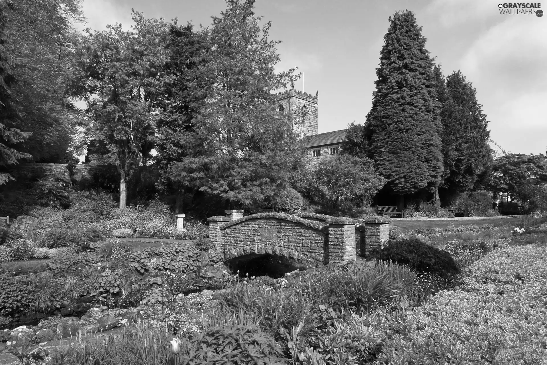 Garden, trees, viewes, bridges