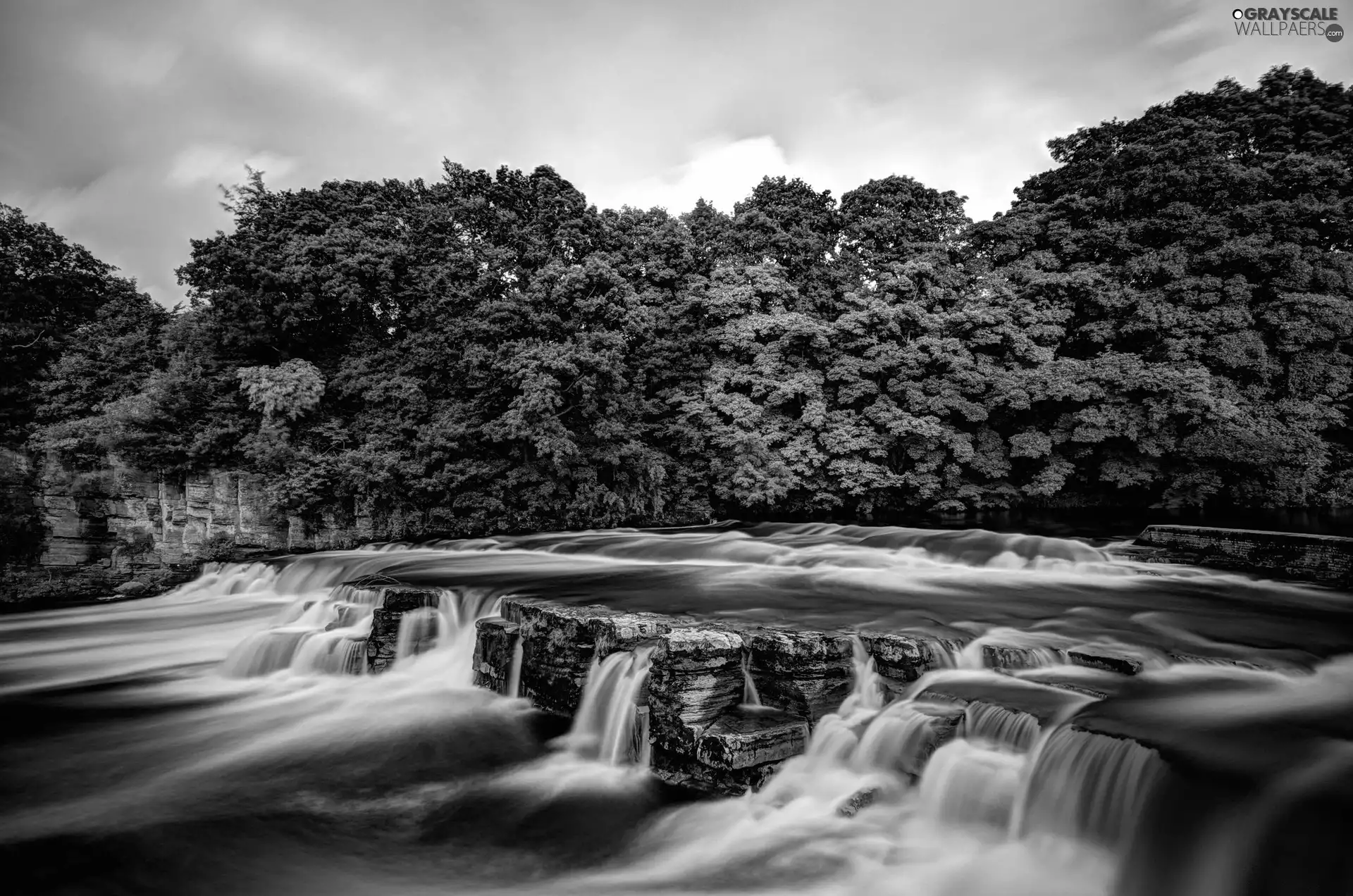 River, trees, viewes, cascade