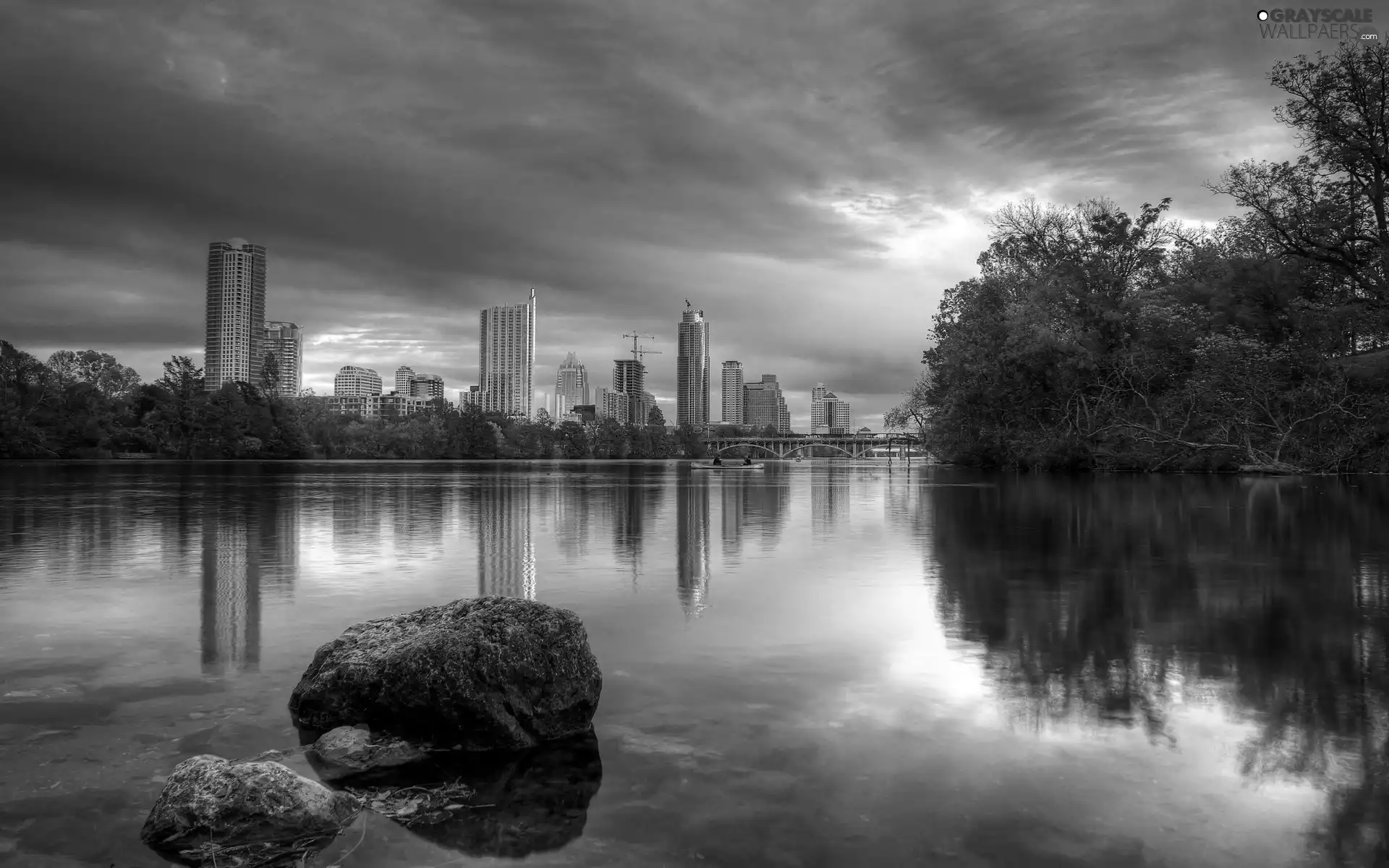 River, trees, viewes, Town