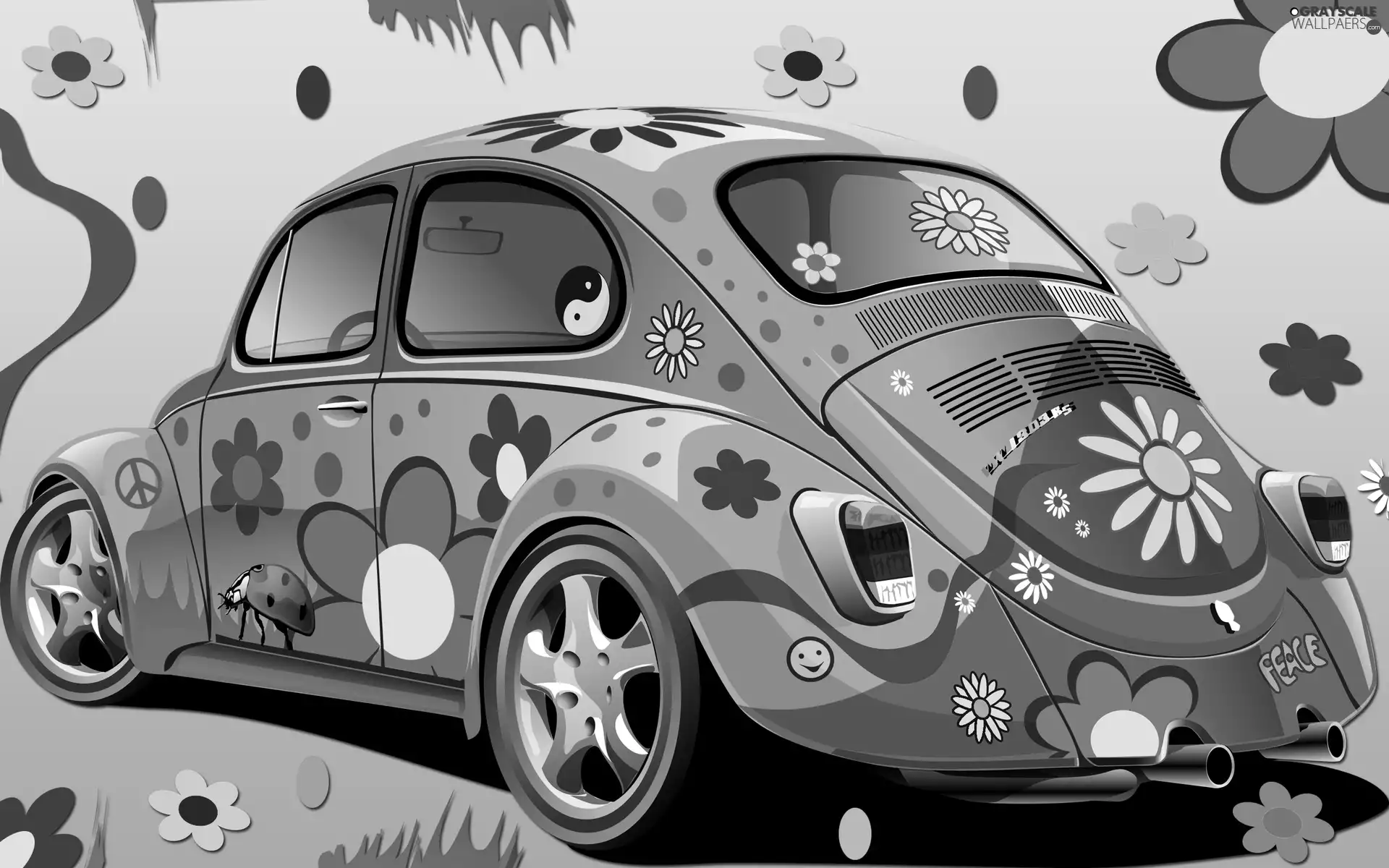 Volkswagen Beetle, Flowers