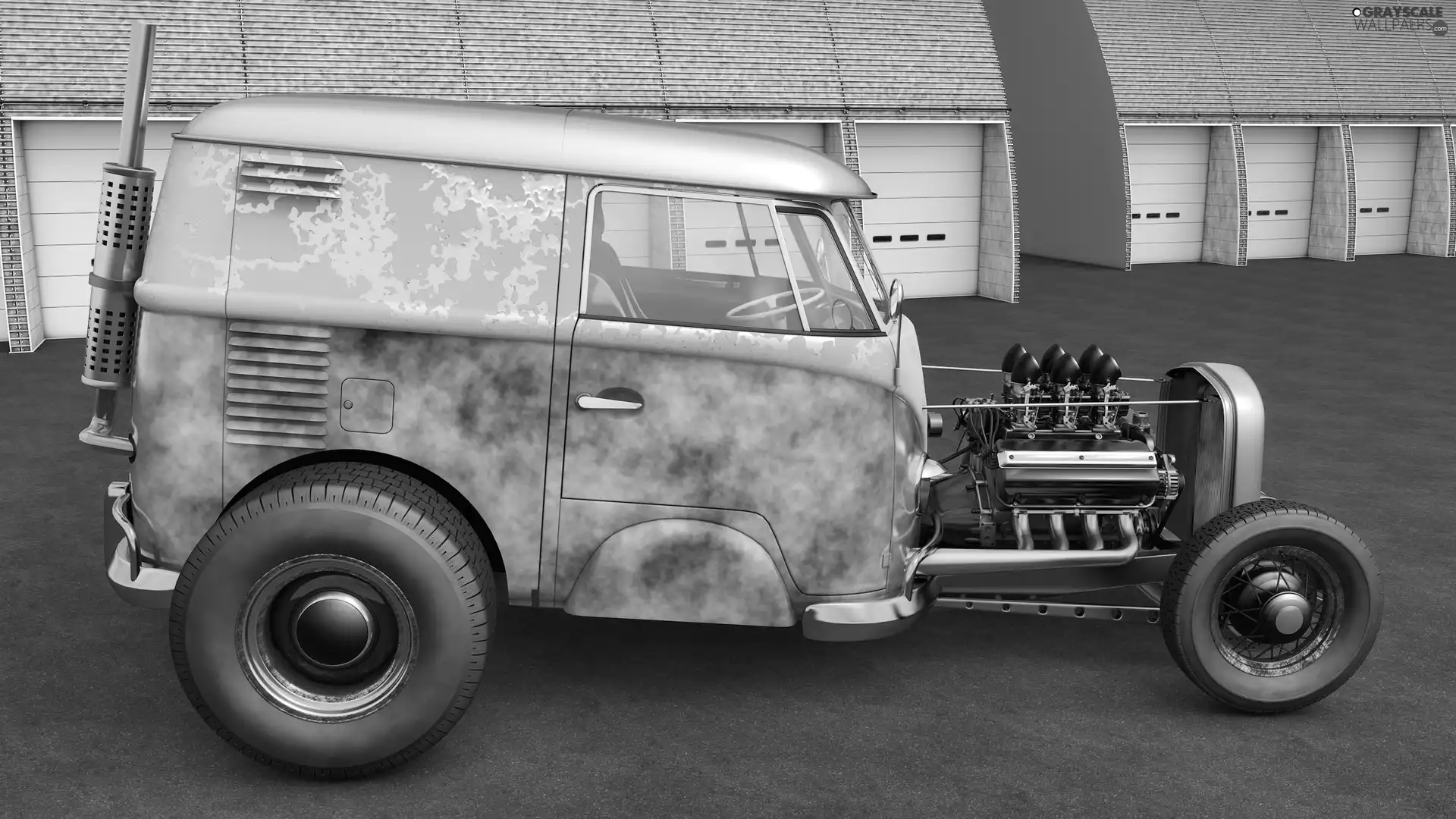 antique, Volkswagen T1 Rod, 1950