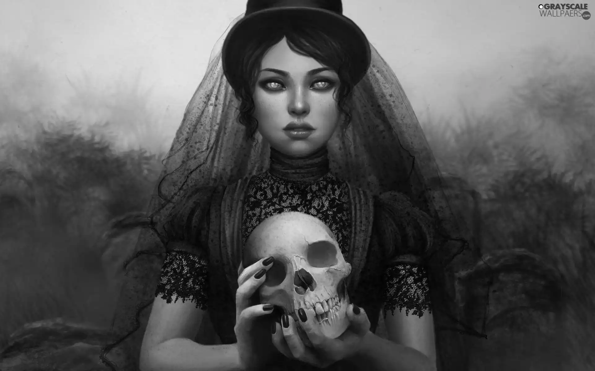 wan, skull, ##, bereaved, Women
