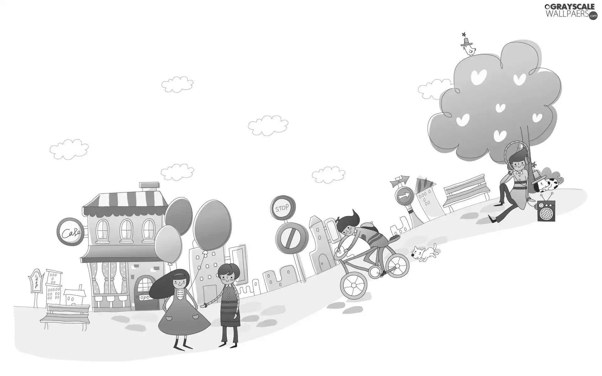 wander, Steam, Balloons
