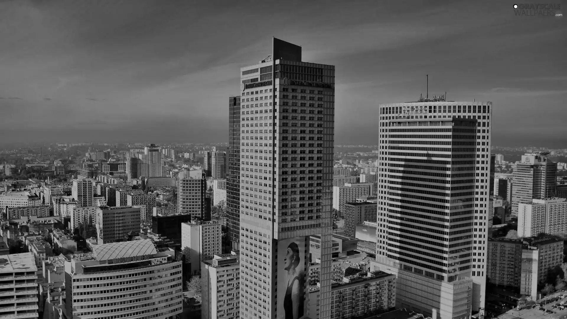 Warsaw, buildings, panorama