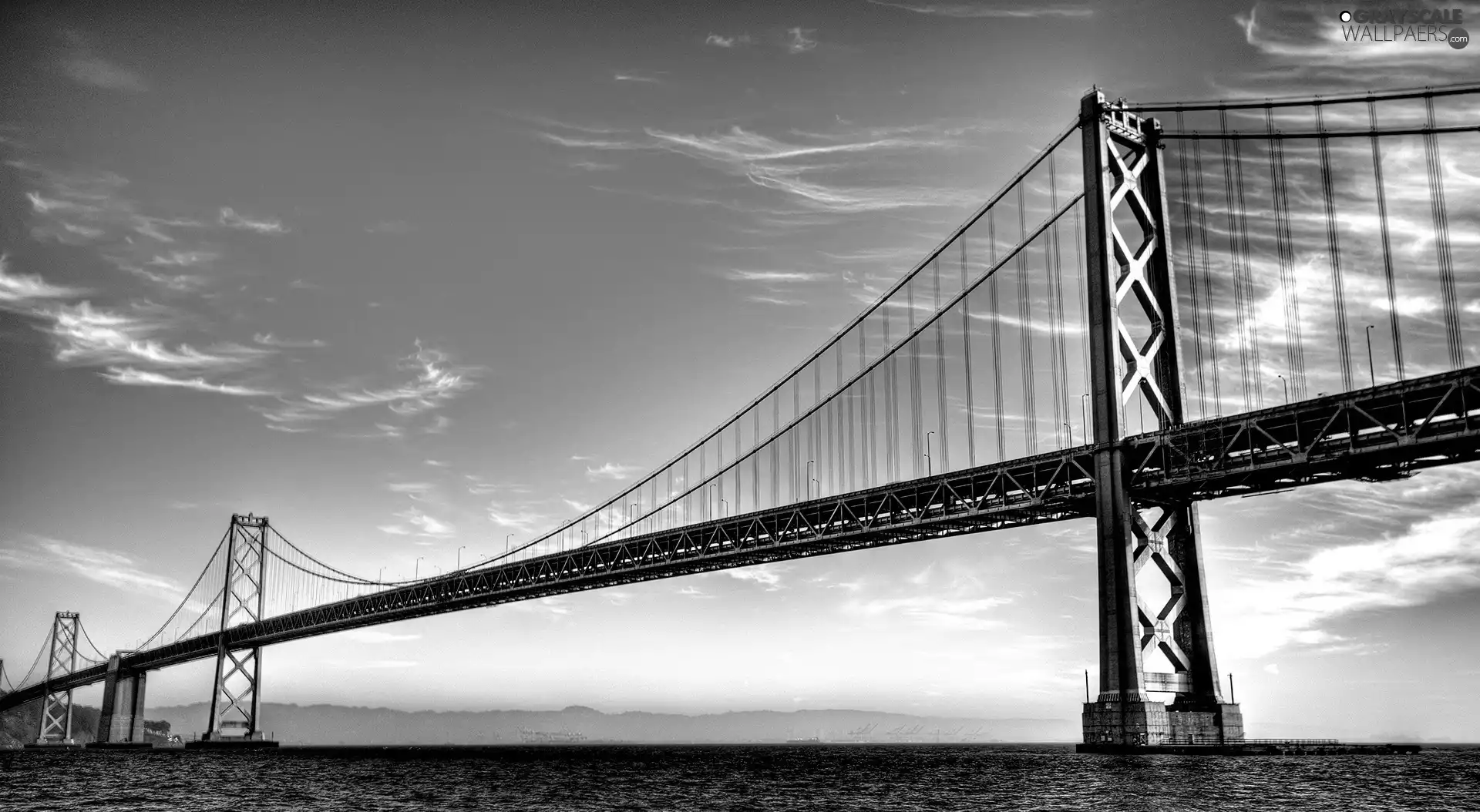 water, long, bridge